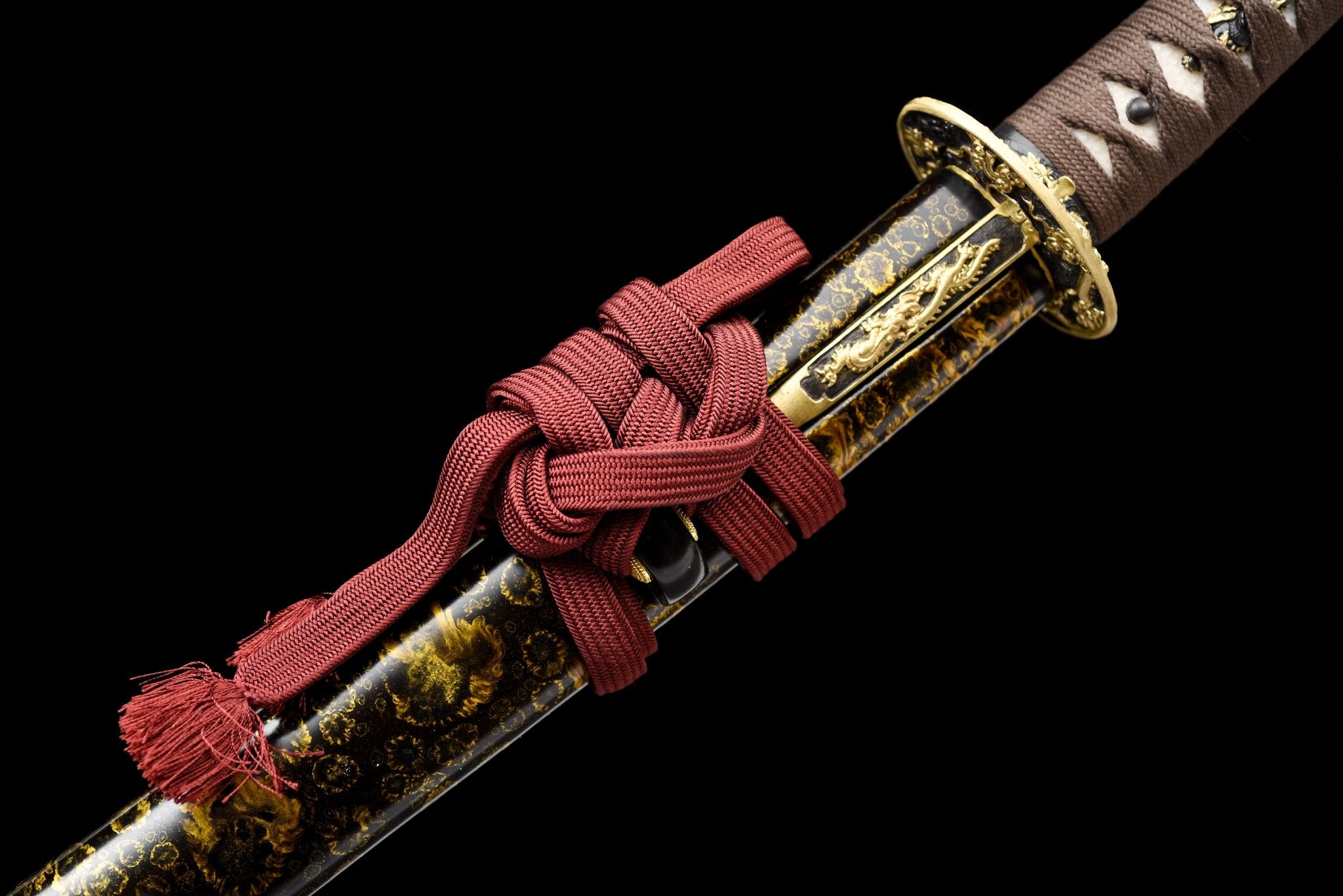 Collectable Katana Golden Dragon Sanmai Steel Clay Tempered Chinkin Saya 金龍 | KatanaSwordArt Katana For Sale 2025