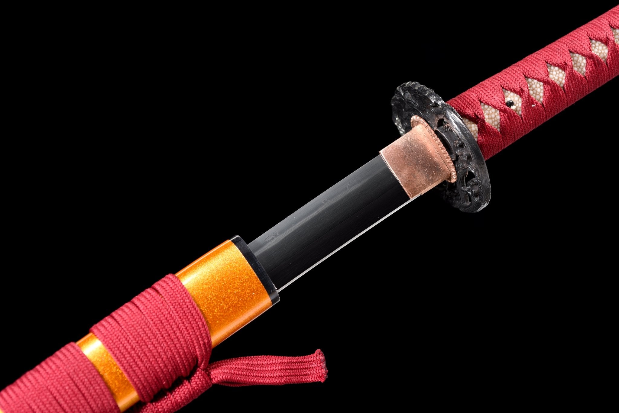 Collectable Katana Golden Koi Sanmai Steel Clay Tempered Gold Saya 錦鯉 | KatanaSwordArt Katana For Sale 2025