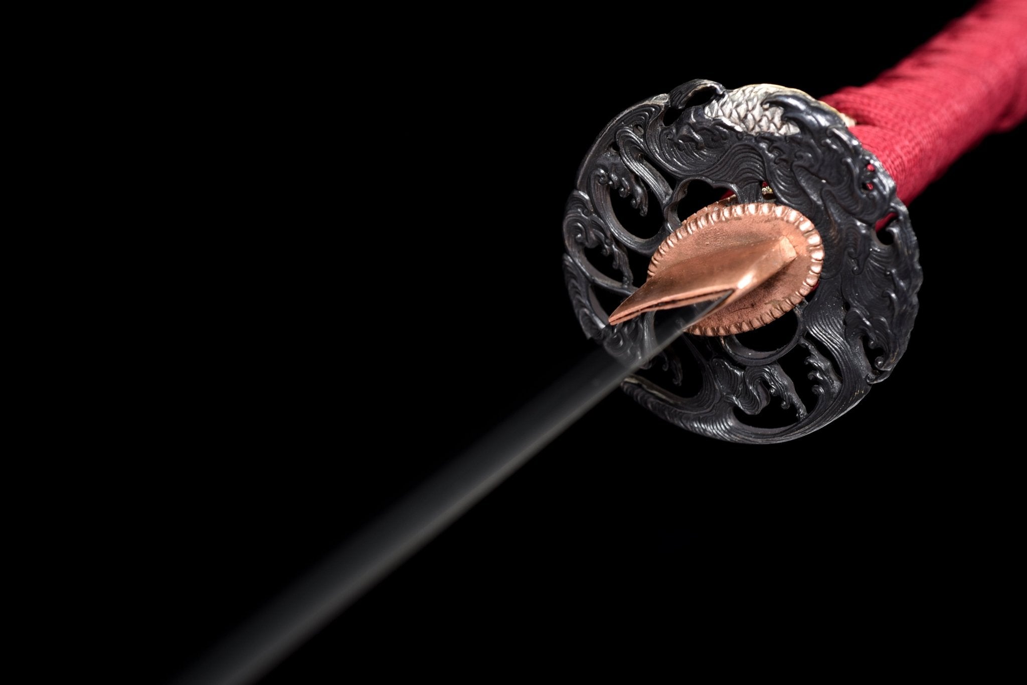 Collectable Katana Golden Koi Sanmai Steel Clay Tempered Gold Saya 錦鯉 | KatanaSwordArt Katana For Sale 2025