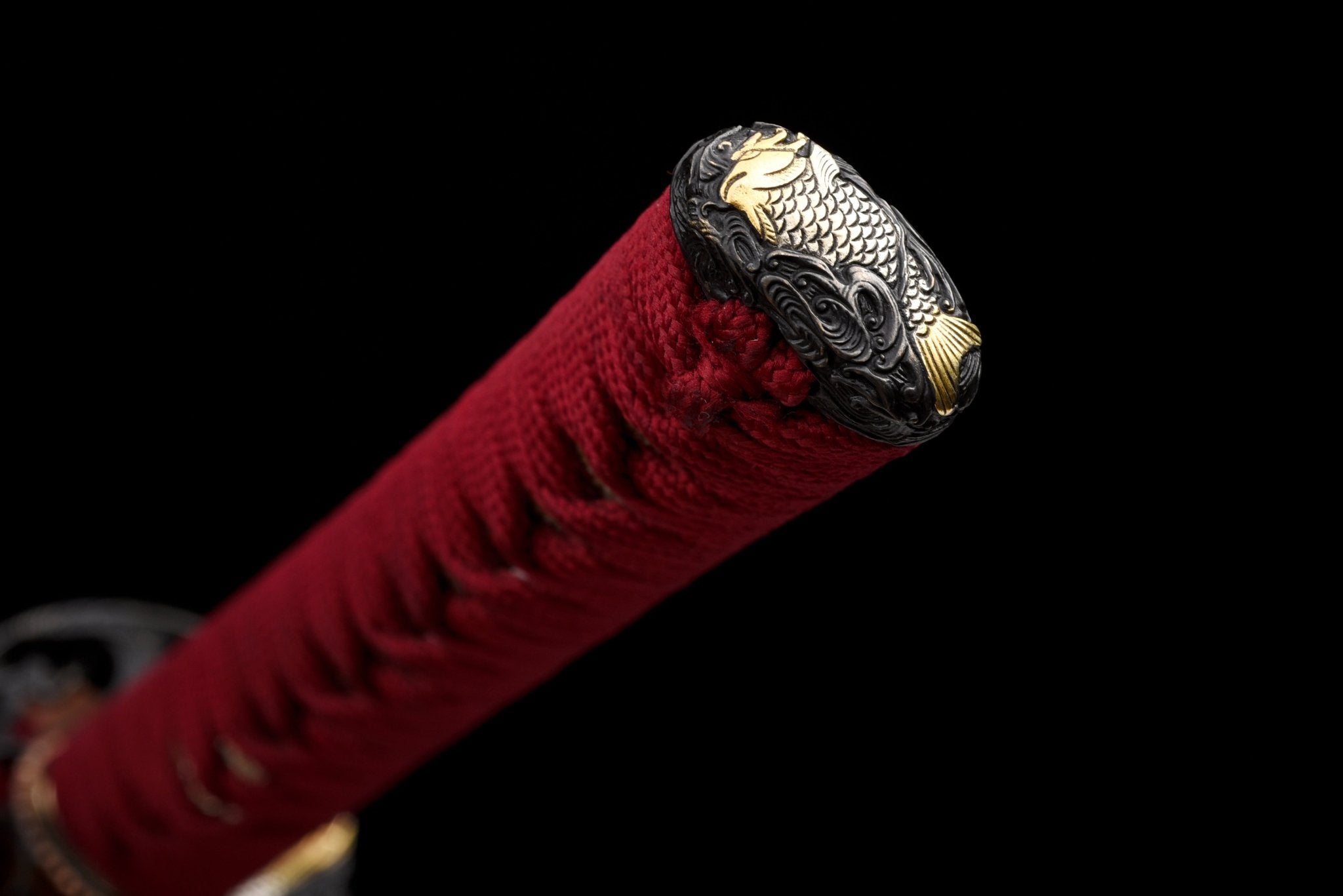 Collectable Katana Golden Koi Sanmai Steel Clay Tempered Gold Saya 錦鯉 | KatanaSwordArt Katana For Sale 2025