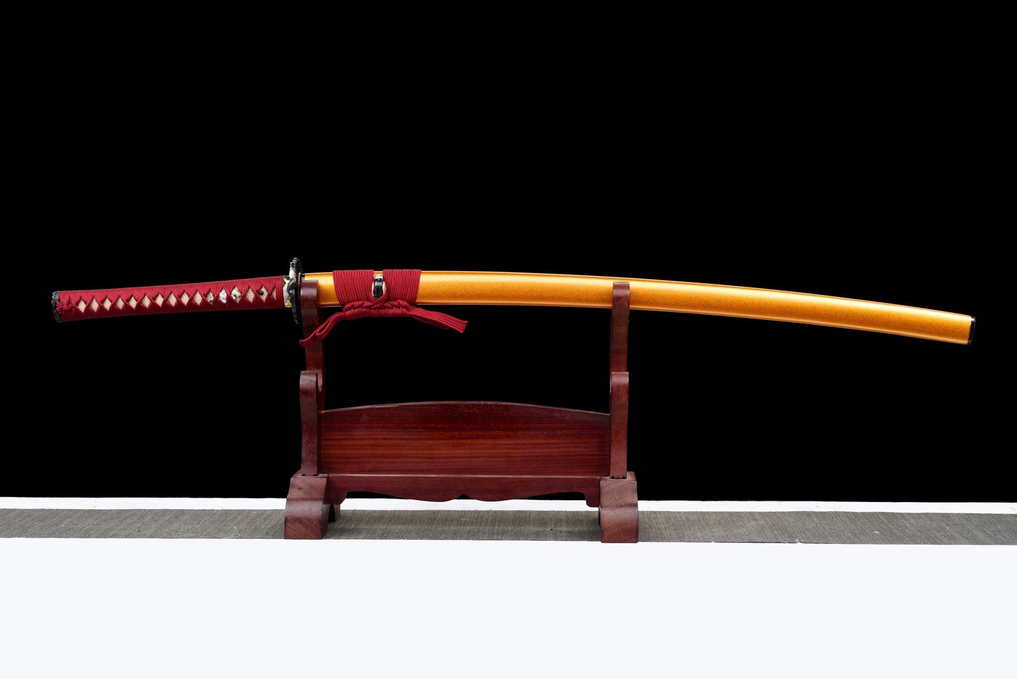 Collectable Katana Golden Koi Sanmai Steel Clay Tempered Gold Saya 錦鯉 | KatanaSwordArt Katana For Sale 2025