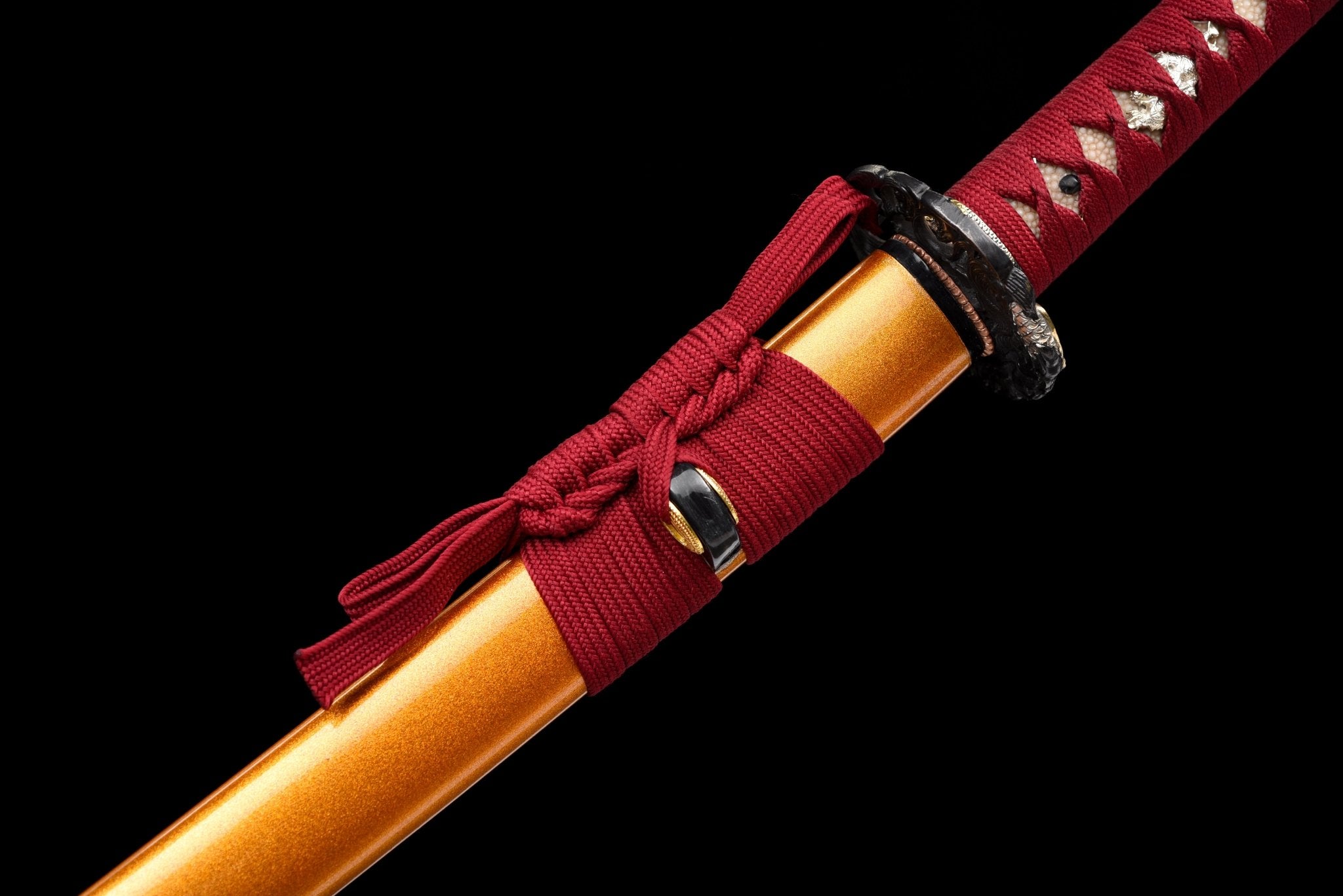 Collectable Katana Golden Koi Sanmai Steel Clay Tempered Gold Saya 錦鯉 | KatanaSwordArt Katana For Sale 2025