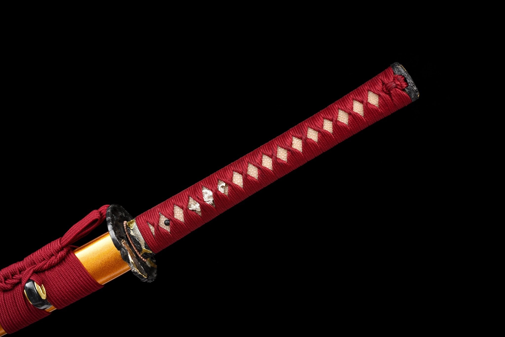 Collectable Katana Golden Koi Sanmai Steel Clay Tempered Gold Saya 錦鯉 | KatanaSwordArt Katana For Sale 2025
