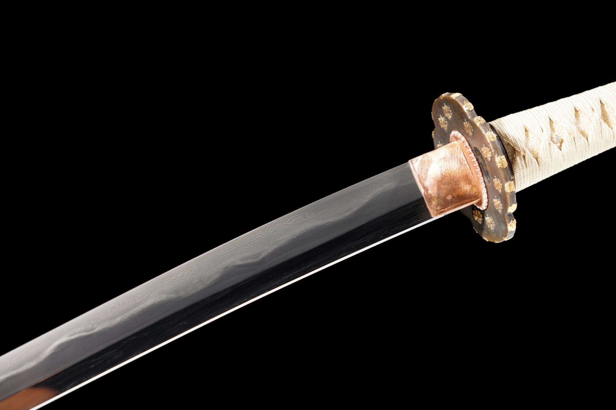 Collectable Katana Golden Maple Sanmai Steel Clay Tempered Black Lacquer Saya 金枫 | KatanaSwordArt Katana For Sale 2025