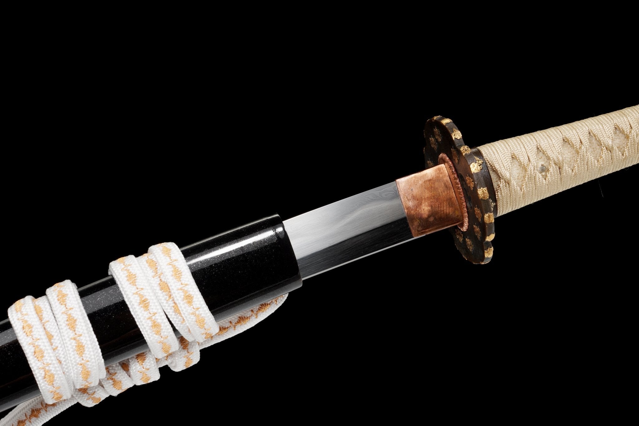 Collectable Katana Golden Maple Sanmai Steel Clay Tempered Black Lacquer Saya 金枫 | KatanaSwordArt Katana For Sale 2025