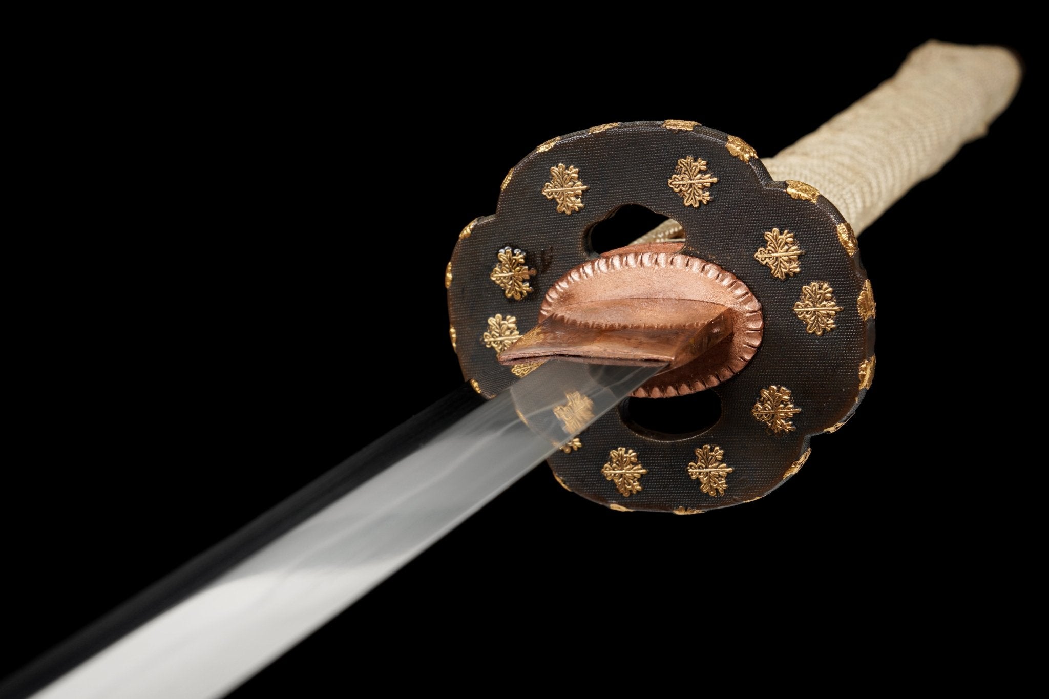 Collectable Katana Golden Maple Sanmai Steel Clay Tempered Black Lacquer Saya 金枫 | KatanaSwordArt Katana For Sale 2025