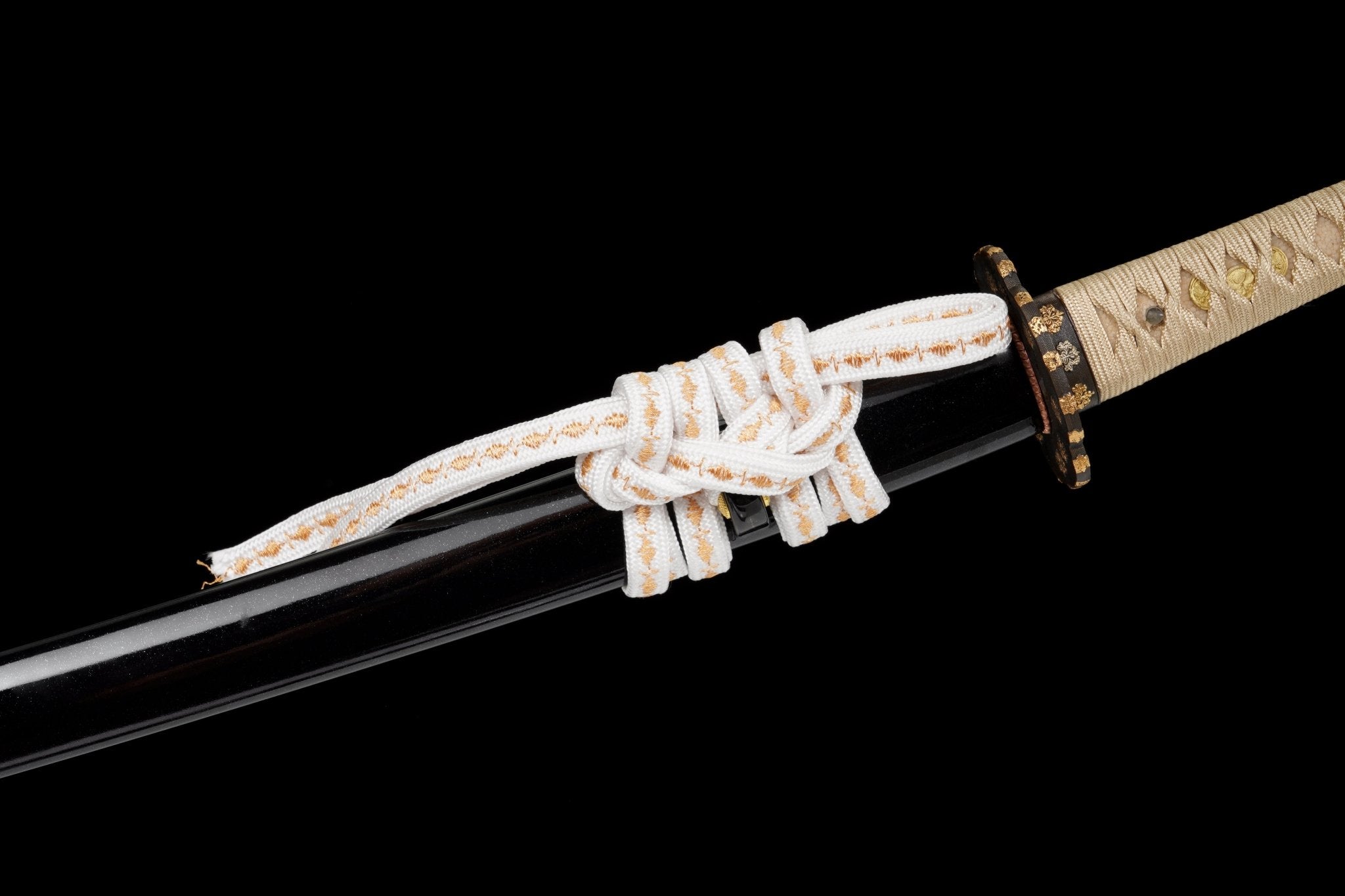 Collectable Katana Golden Maple Sanmai Steel Clay Tempered Black Lacquer Saya 金枫 | KatanaSwordArt Katana For Sale 2025