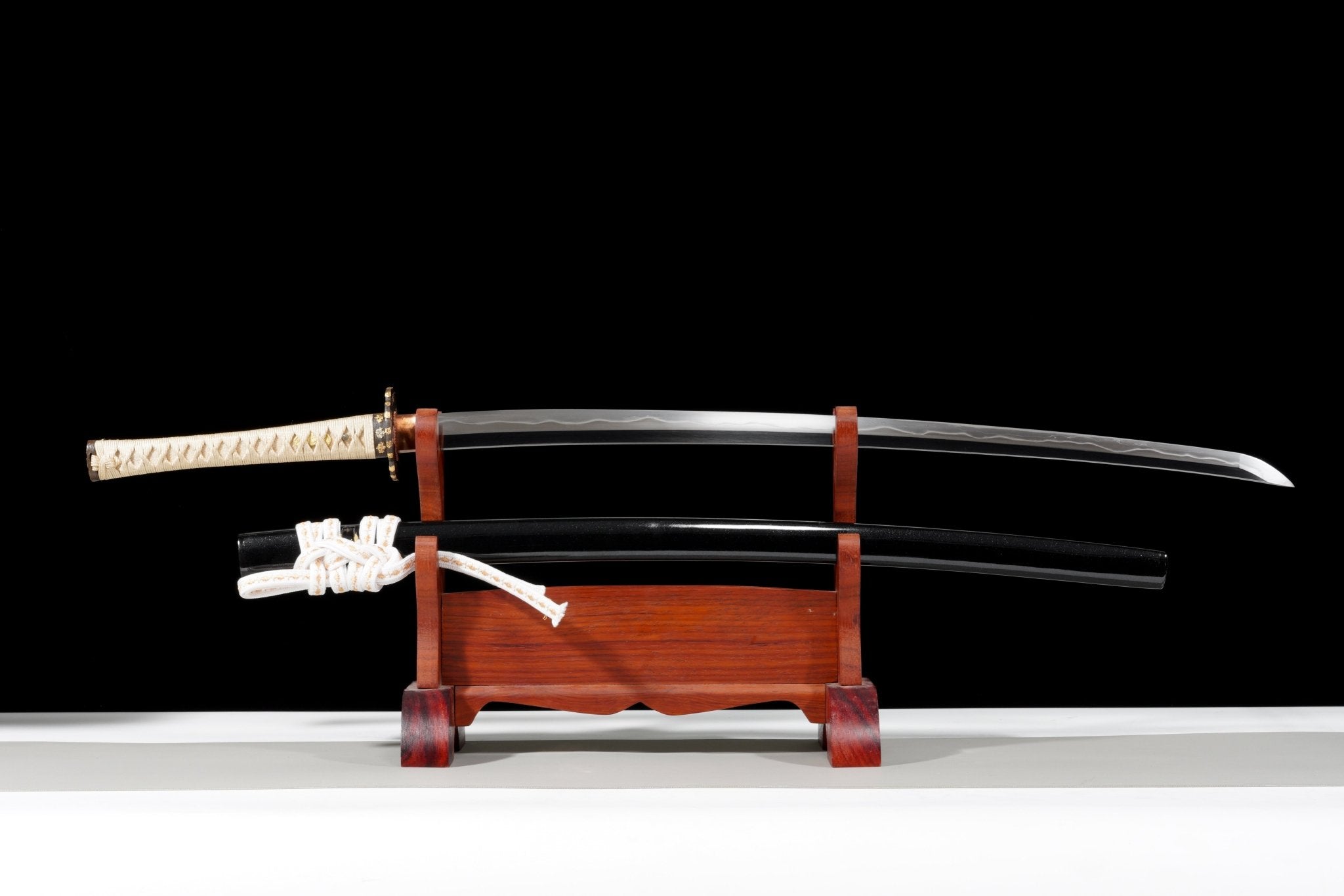 Collectable Katana Golden Maple Sanmai Steel Clay Tempered Black Lacquer Saya 金枫 | KatanaSwordArt Katana For Sale 2025