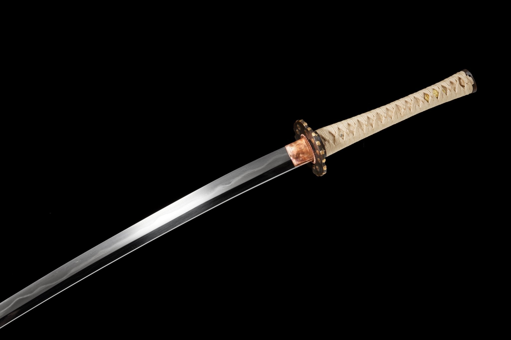 Collectable Katana Golden Maple Sanmai Steel Clay Tempered Black Lacquer Saya 金枫 | KatanaSwordArt Katana For Sale 2025