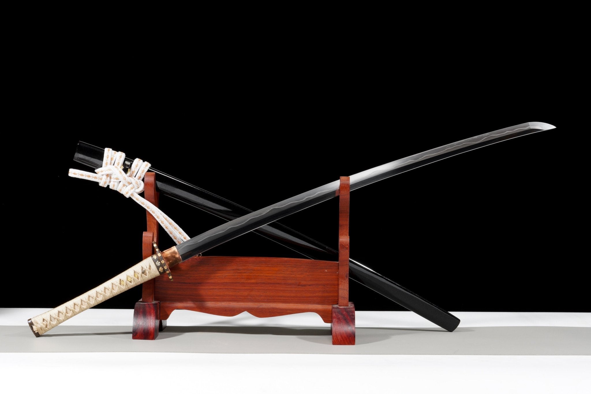 Collectable Katana Golden Maple Sanmai Steel Clay Tempered Black Lacquer Saya 金枫 | KatanaSwordArt Katana For Sale 2025