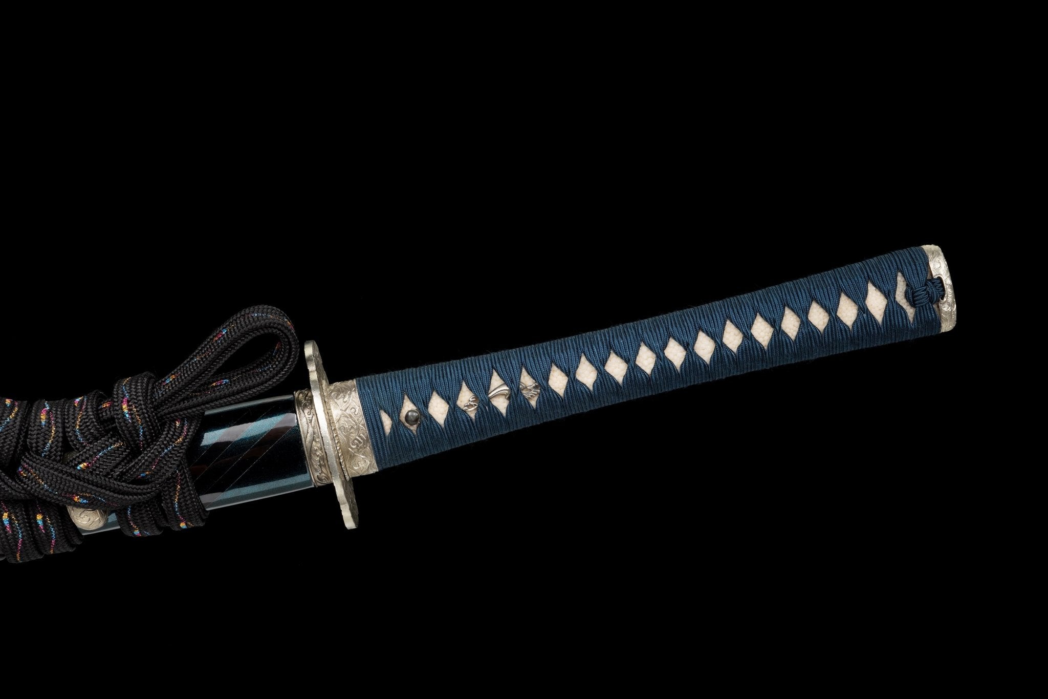 Collectable Katana Indigo Wave Sanmai Steel Clay Tempered Chōji Hamon 蒼浪 | KatanaSwordArt Katana For Sale 2025