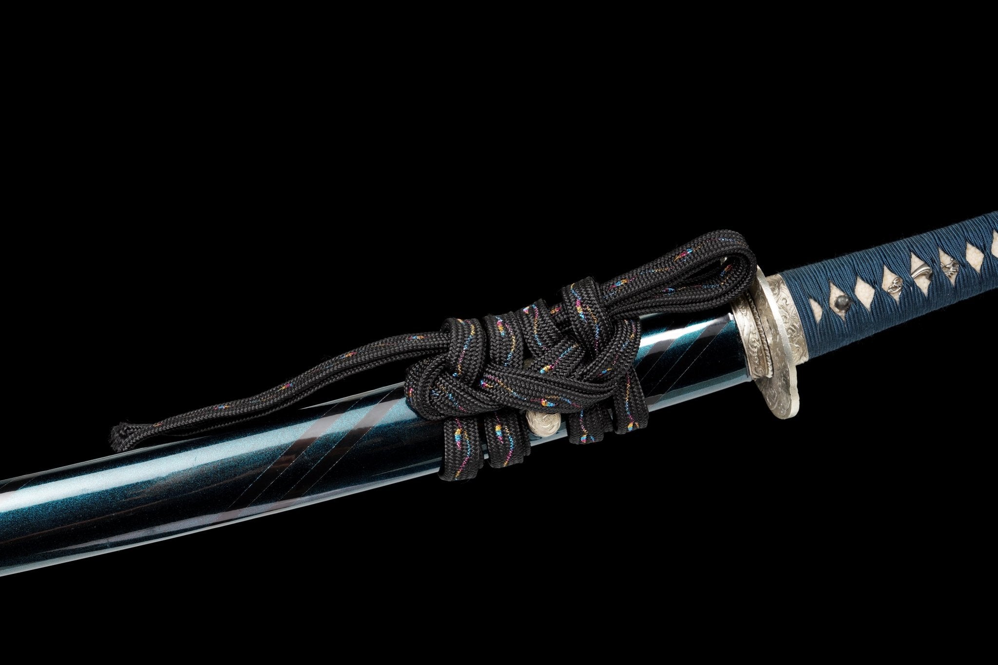 Collectable Katana Indigo Wave Sanmai Steel Clay Tempered Chōji Hamon 蒼浪 | KatanaSwordArt Katana For Sale 2025