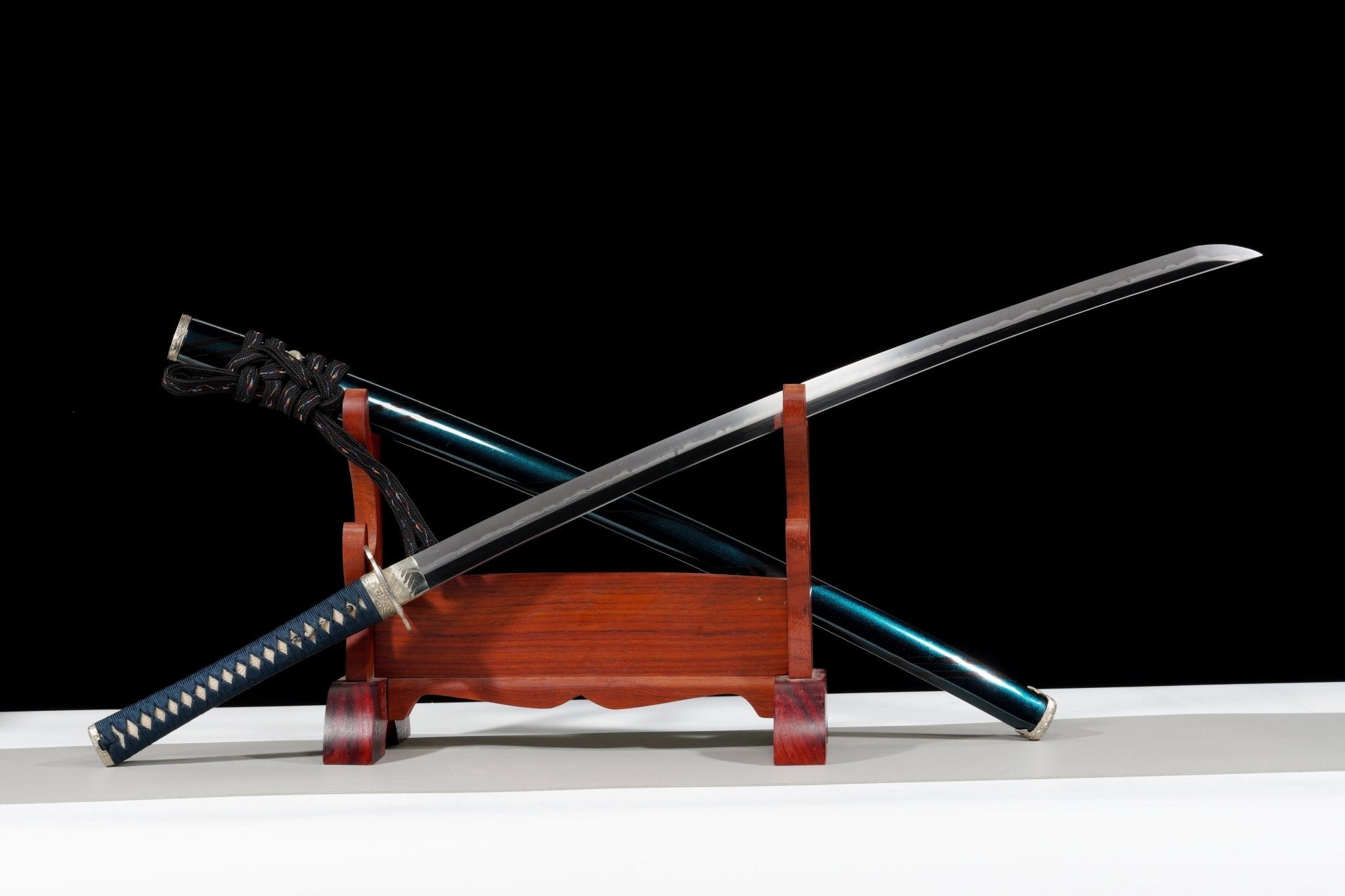 Collectable Katana Indigo Wave Sanmai Steel Clay Tempered Chōji Hamon 蒼浪 | KatanaSwordArt Katana For Sale 2025