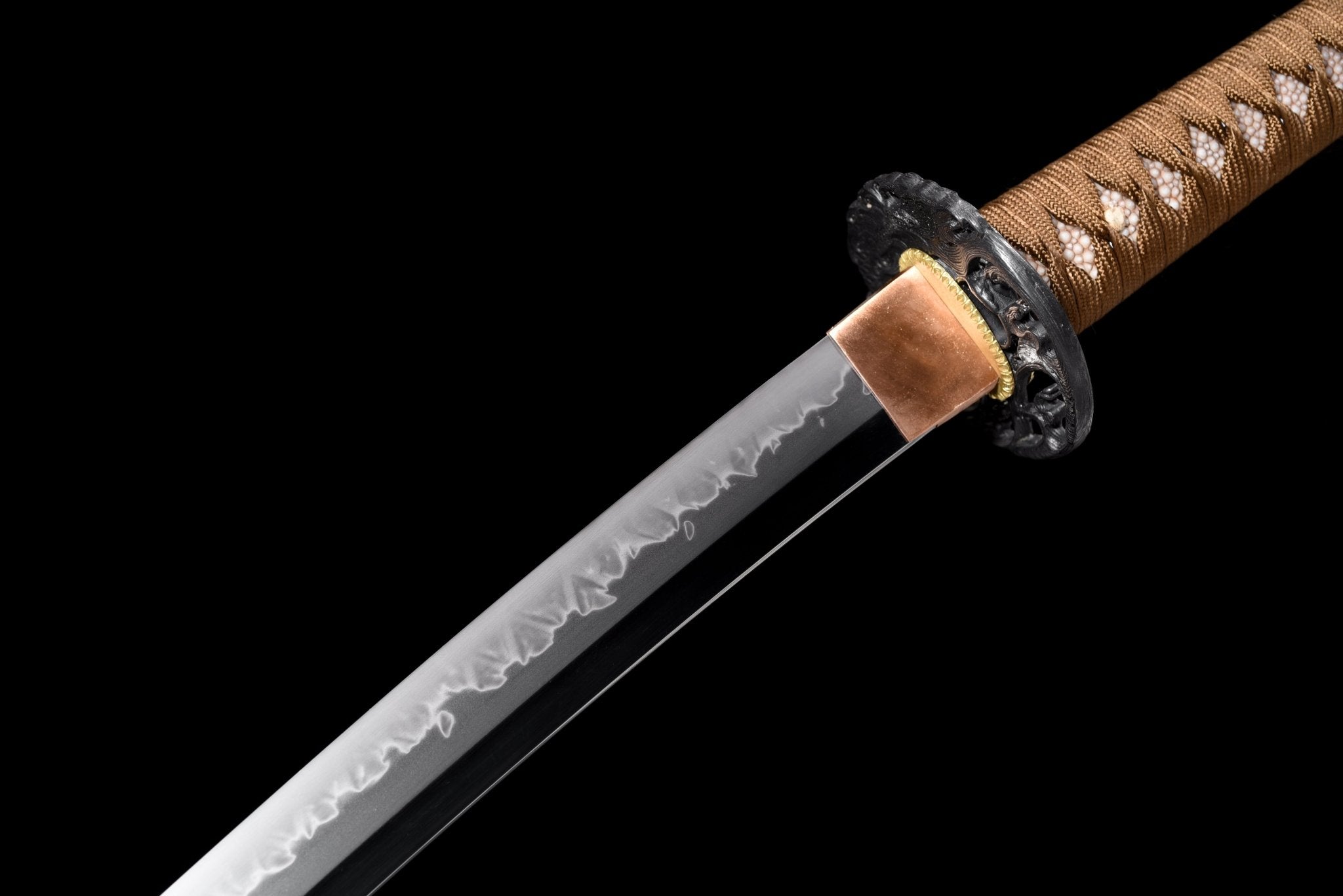 Collectable Katana Koi Dance High Carbon Chōji Hamon Brown Saya 鯉舞 | KatanaSwordArt Katana For Sale 2025