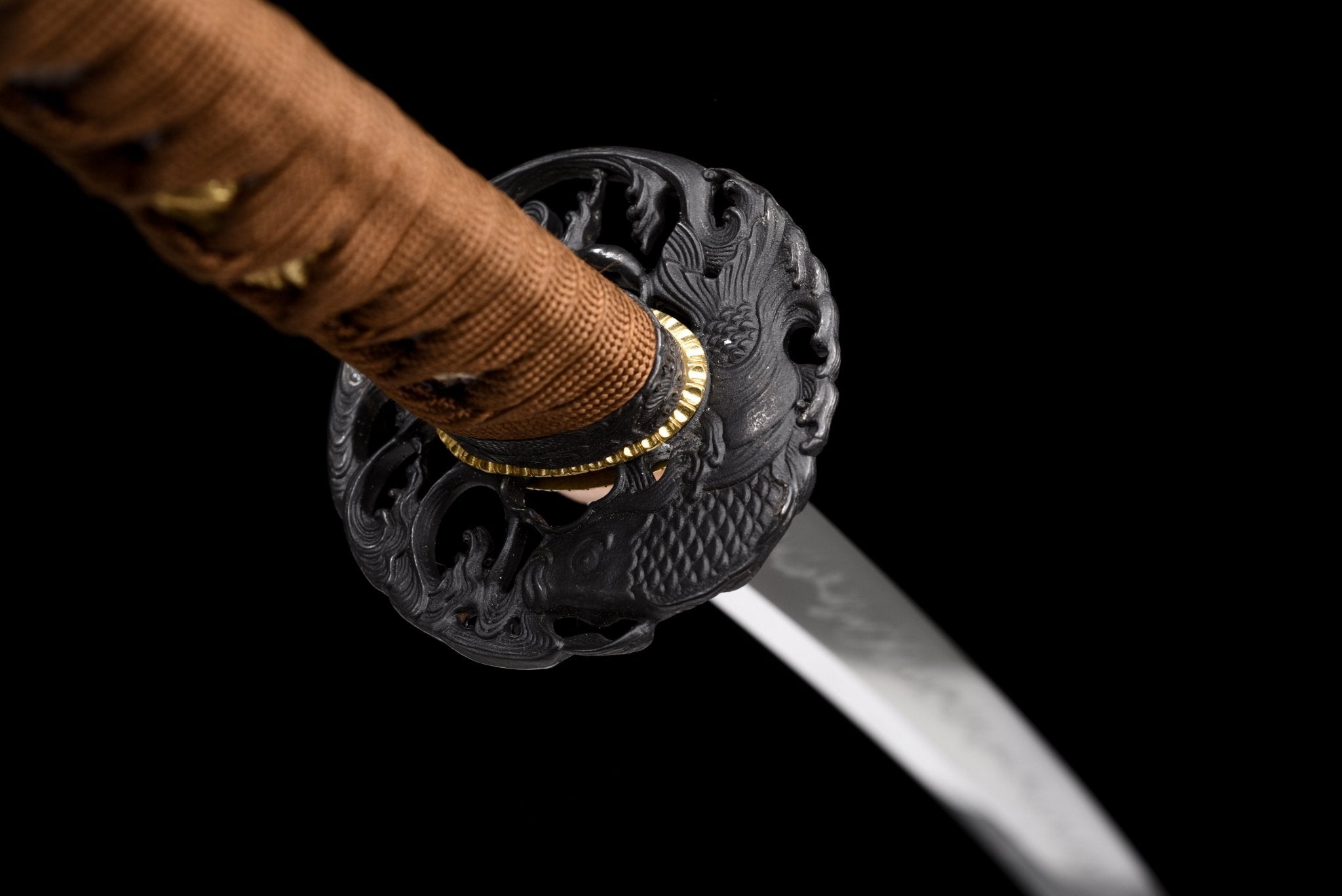 Collectable Katana Koi Dance High Carbon Chōji Hamon Brown Saya 鯉舞 | KatanaSwordArt Katana For Sale 2025