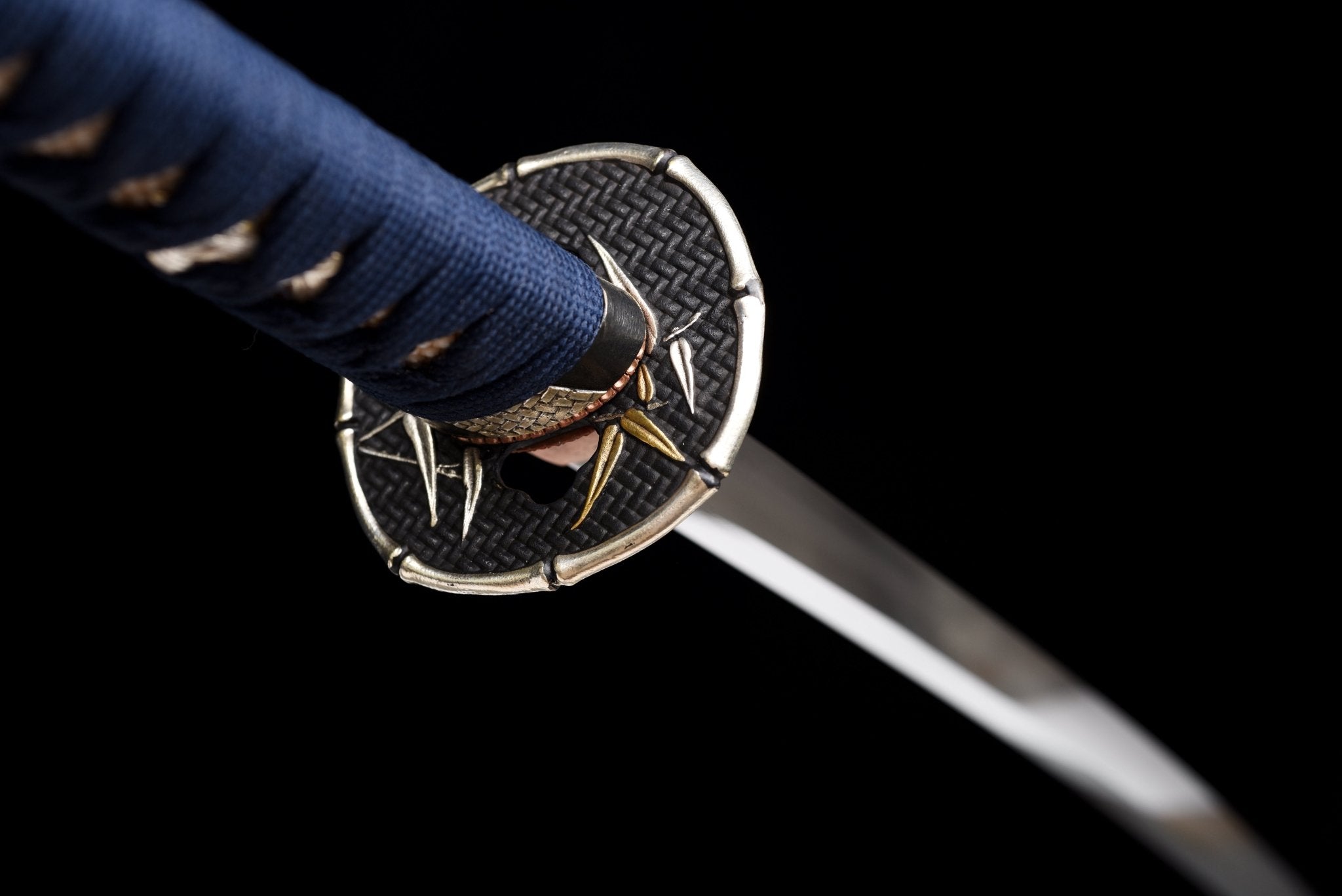 Collectable Katana Midnight Bamboo Sanmai Steel Clay Tempered Purple Saya 竹影 | KatanaSwordArt Katana For Sale 2025