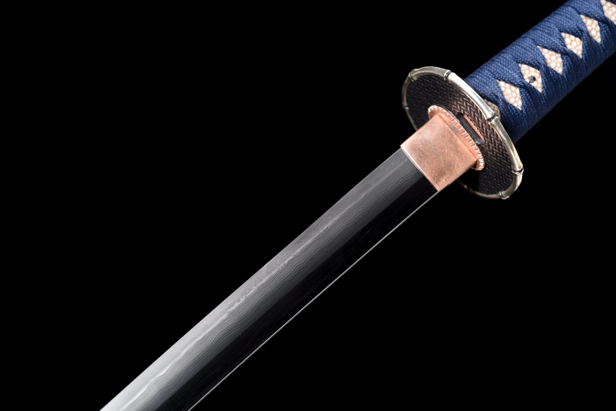 Collectable Katana Midnight Bamboo Sanmai Steel Clay Tempered Purple Saya 竹影 | KatanaSwordArt Katana For Sale 2025