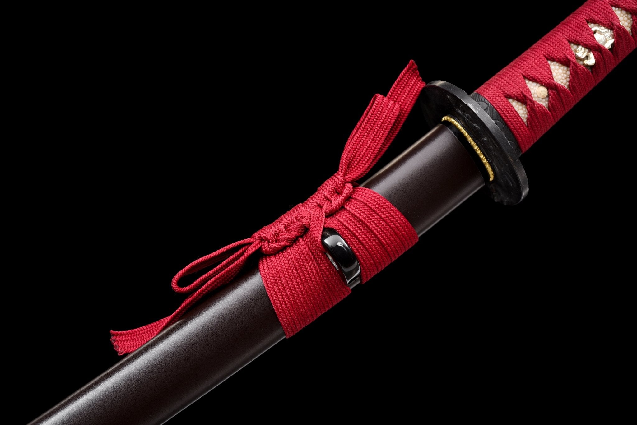 Collectable Katana Scarlet Roar Folded Steel Clay Tempered Brown Saya 绛云啸 | KatanaSwordArt Katana For Sale 2025