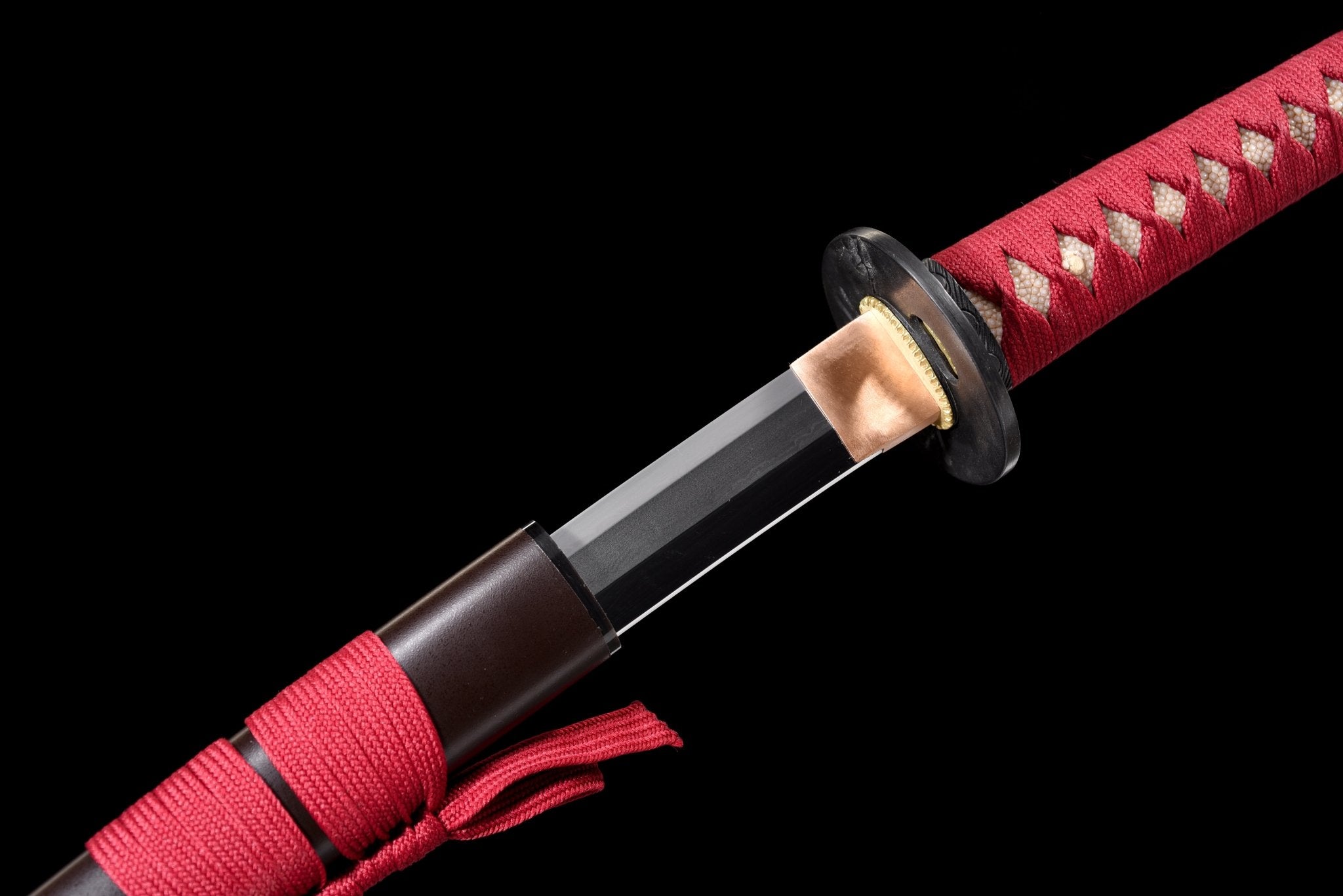 Collectable Katana Scarlet Roar Folded Steel Clay Tempered Brown Saya 绛云啸 | KatanaSwordArt Katana For Sale 2025
