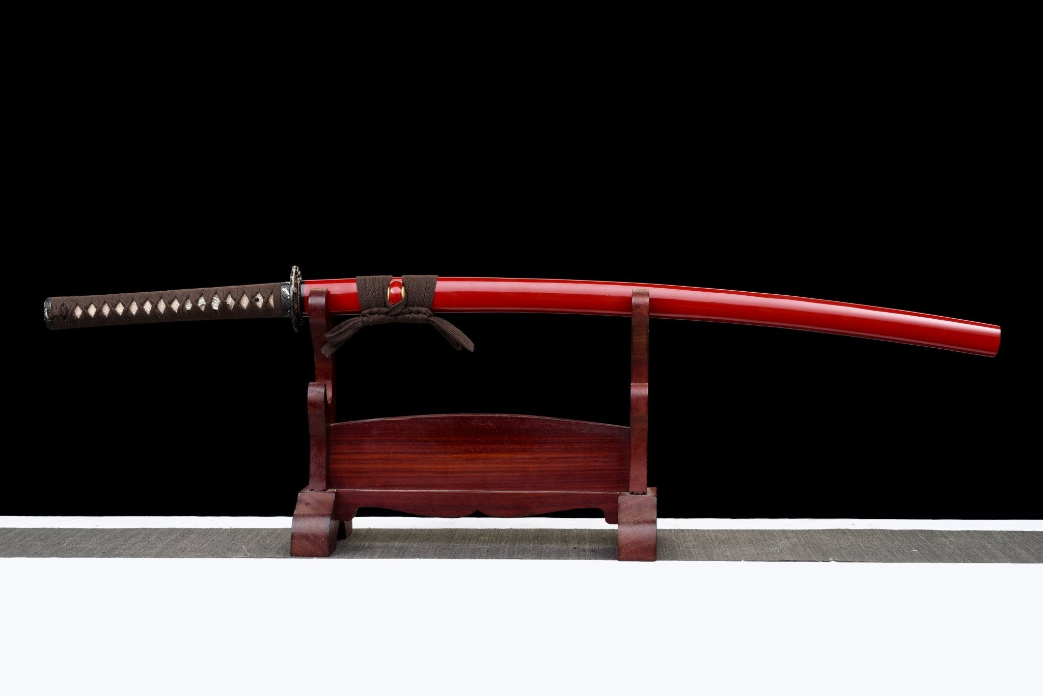 Collectable Katana Scarlet Wave Sanmai Steel Clay Tempered Red Saya 緋浪 | KatanaSwordArt Katana For Sale 2026