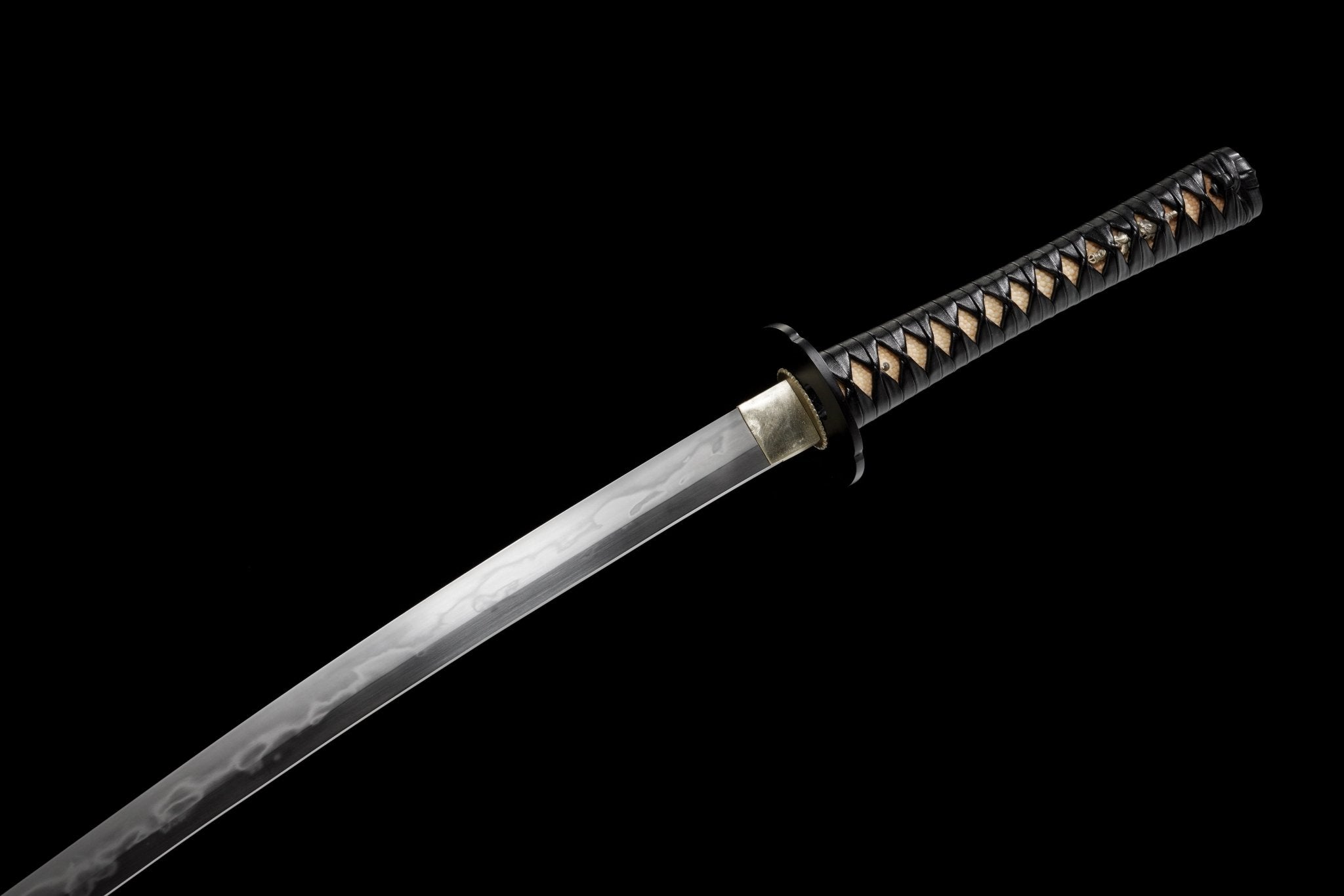 Collectable Katana Tenshō High Carbon Steel Hitatsura Hamon Black Saya 天正 | KatanaSwordArt Katana For Sale 2025