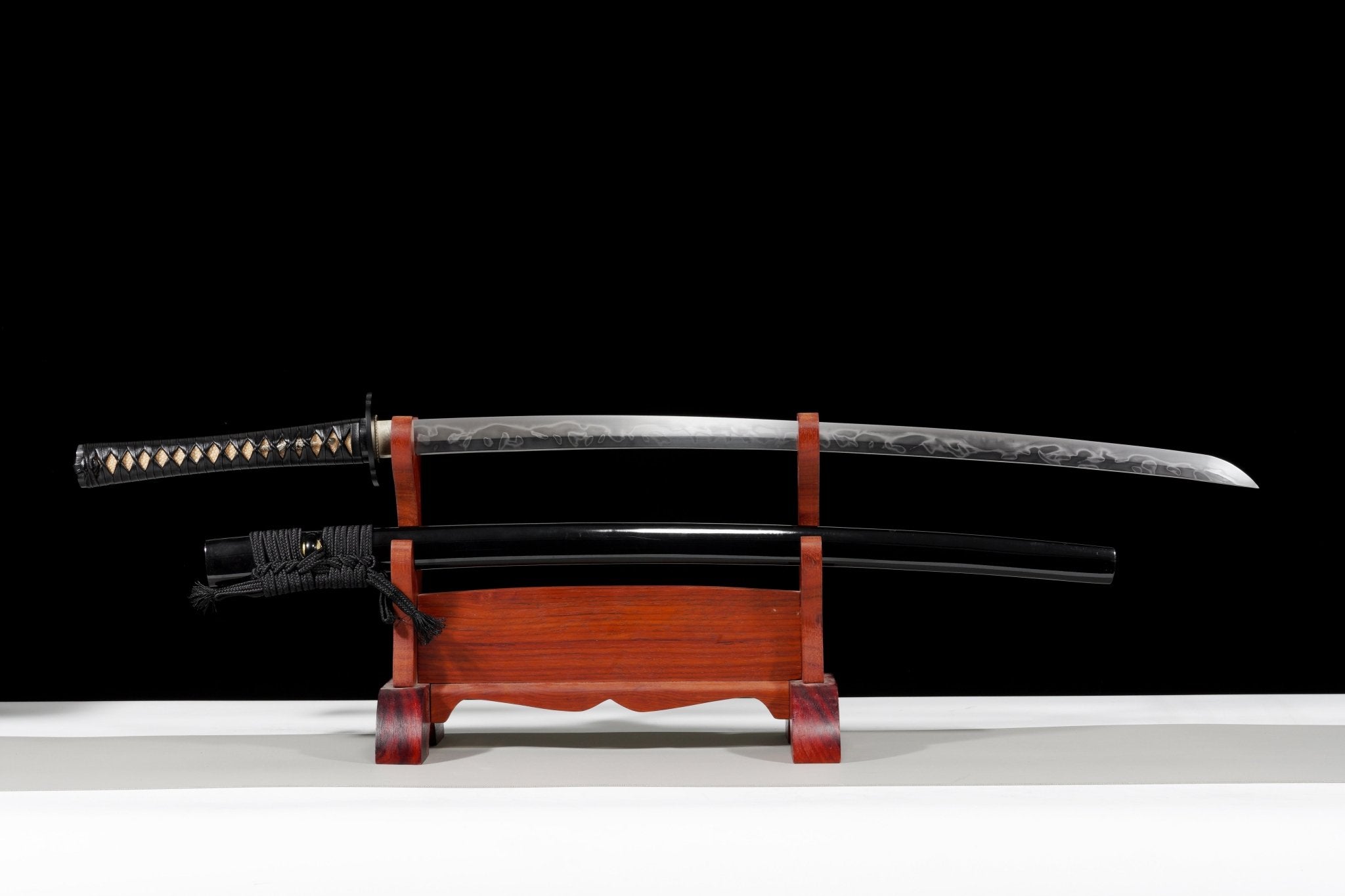 Collectable Katana Tenshō High Carbon Steel Hitatsura Hamon Black Saya 天正 | KatanaSwordArt Katana For Sale 2025