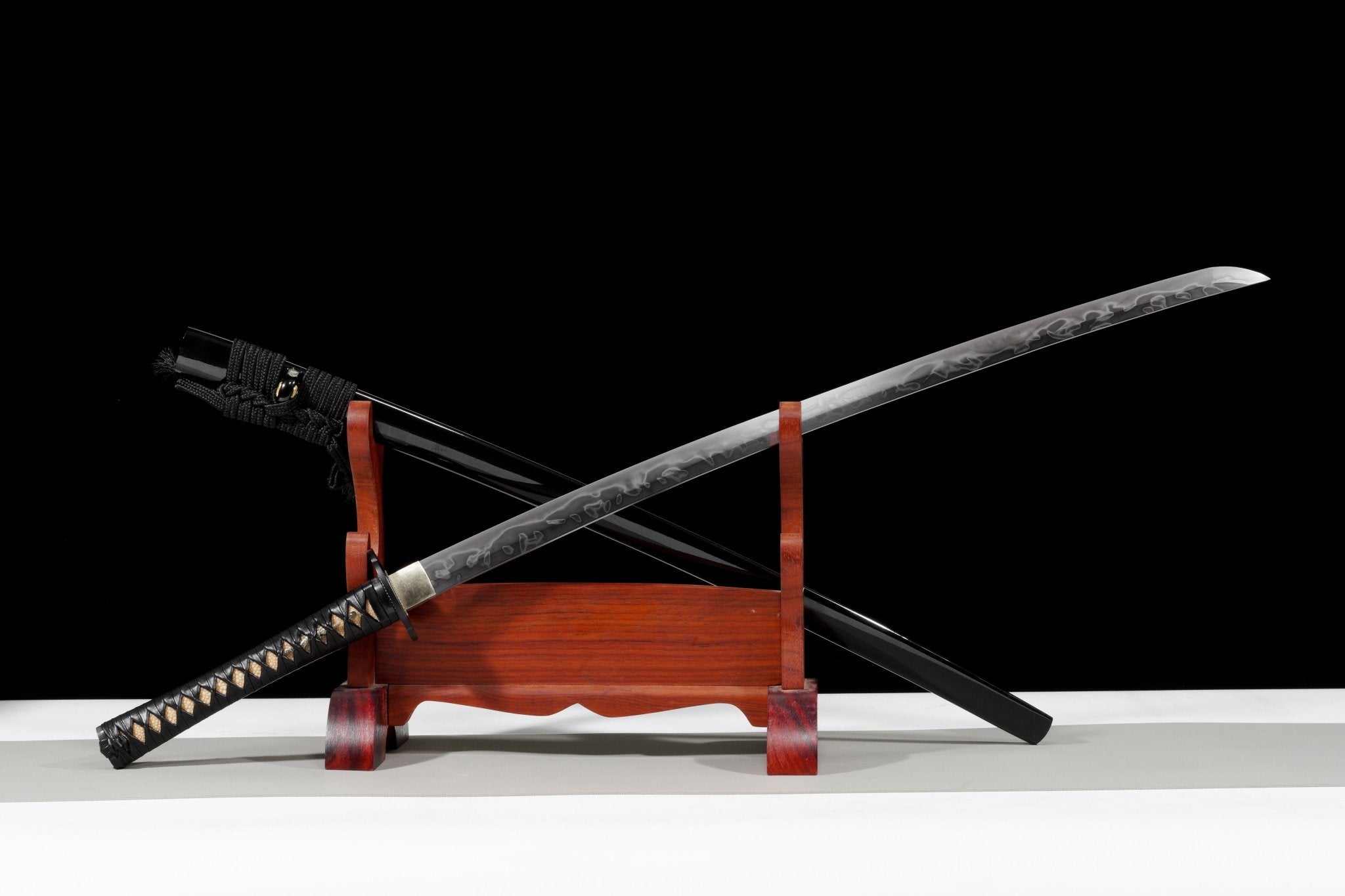 Collectable Katana Tenshō High Carbon Steel Hitatsura Hamon Black Saya 天正 | KatanaSwordArt Katana For Sale 2025