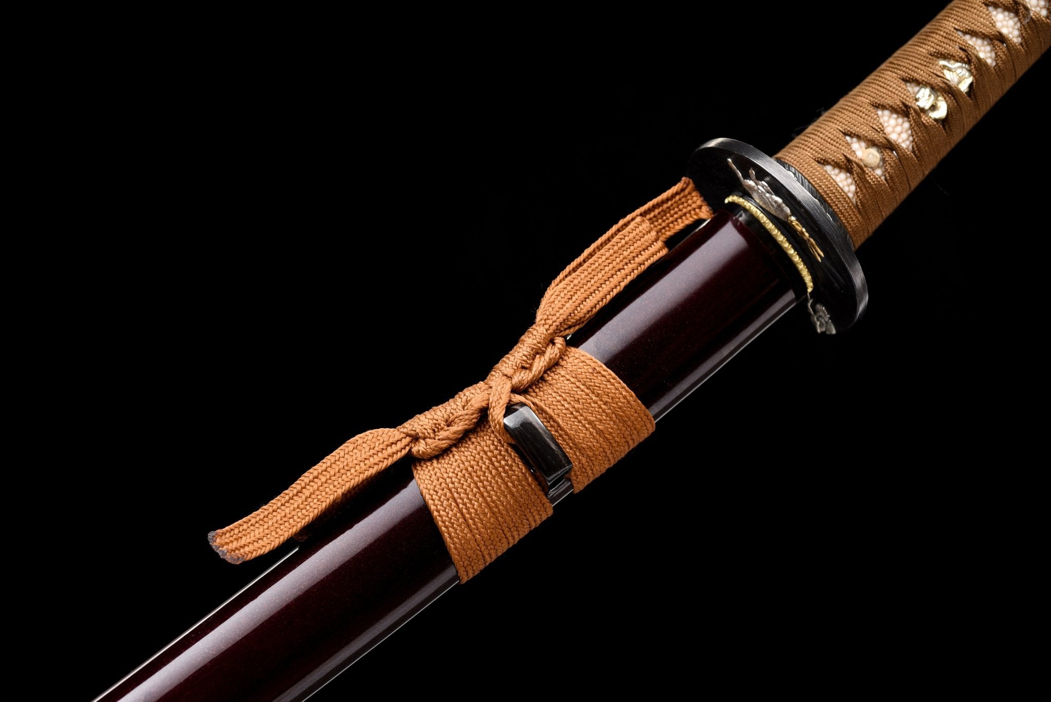 Collectable Katana Tiger Soul Sanmai Steel Clay Tempered Red Saya 虎魂 | KatanaSwordArt Katana For Sale 2025