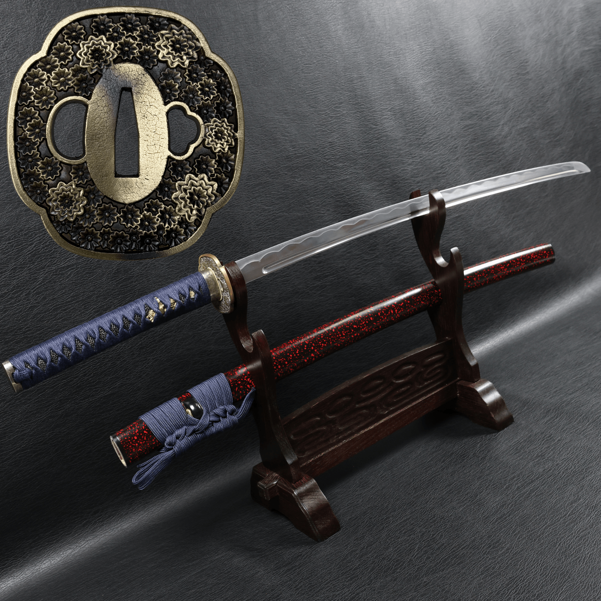 Iaito Katana Midnight Blossom Unsharpened Alloy Blade with Shinken‑Hi | KSA Ju | KatanaSwordArt iaito For Sale 2026