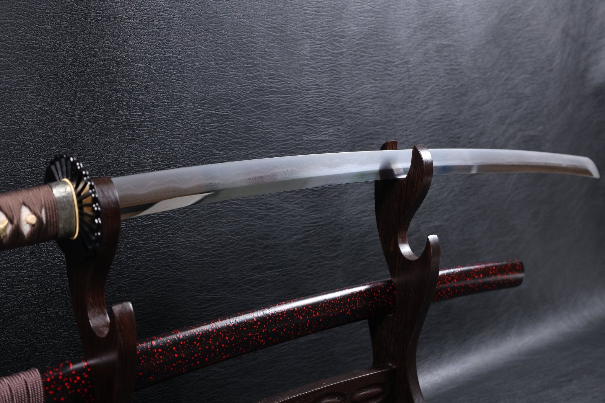 Katana Akatsuki Tonbo Folded Steel Clay Tempered Blade with Sanbonsugi Hamon | KSA Hua | KSA Katana For Sale 2026