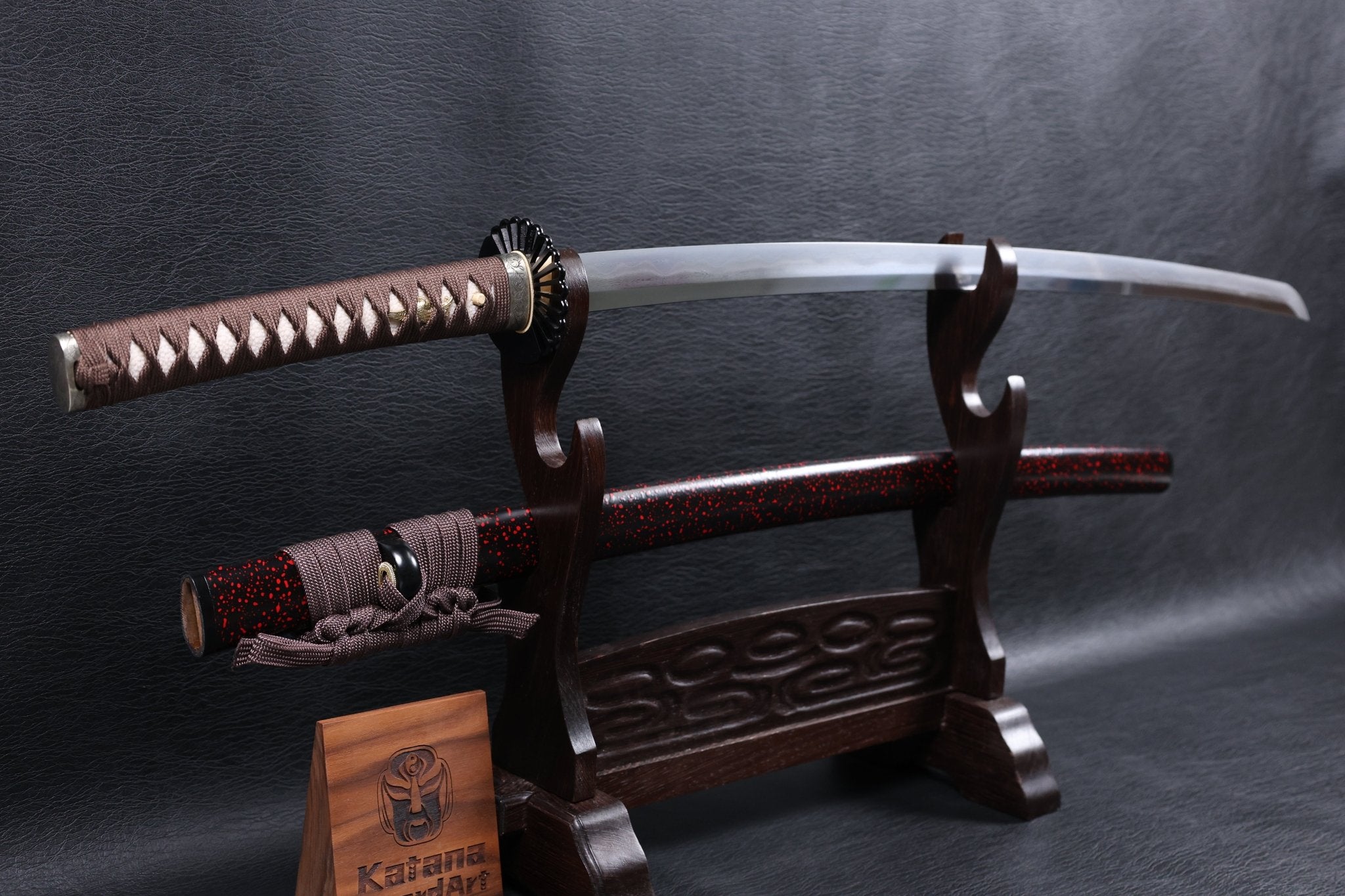 Katana Akatsuki Tonbo Folded Steel Clay Tempered Blade with Sanbonsugi Hamon | KSA Hua | KSA Katana For Sale 2026