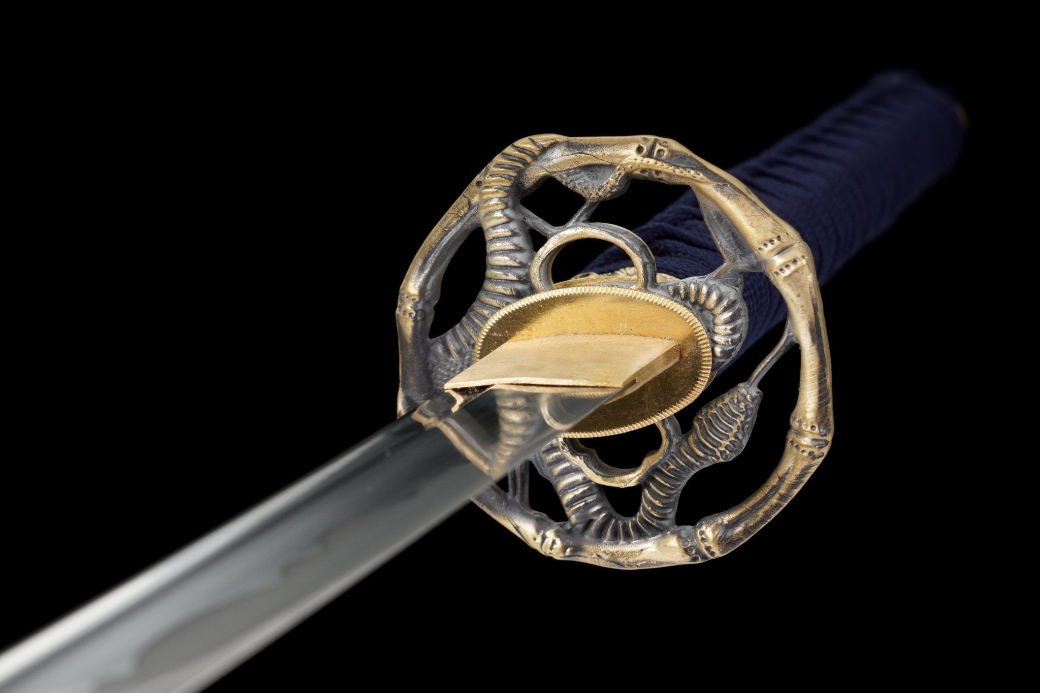 Katana Azure Flame Blue Lacquer Saya Genuine Rayskin 蒼炎 | KatanaSwordArt Katana For Sale 2025