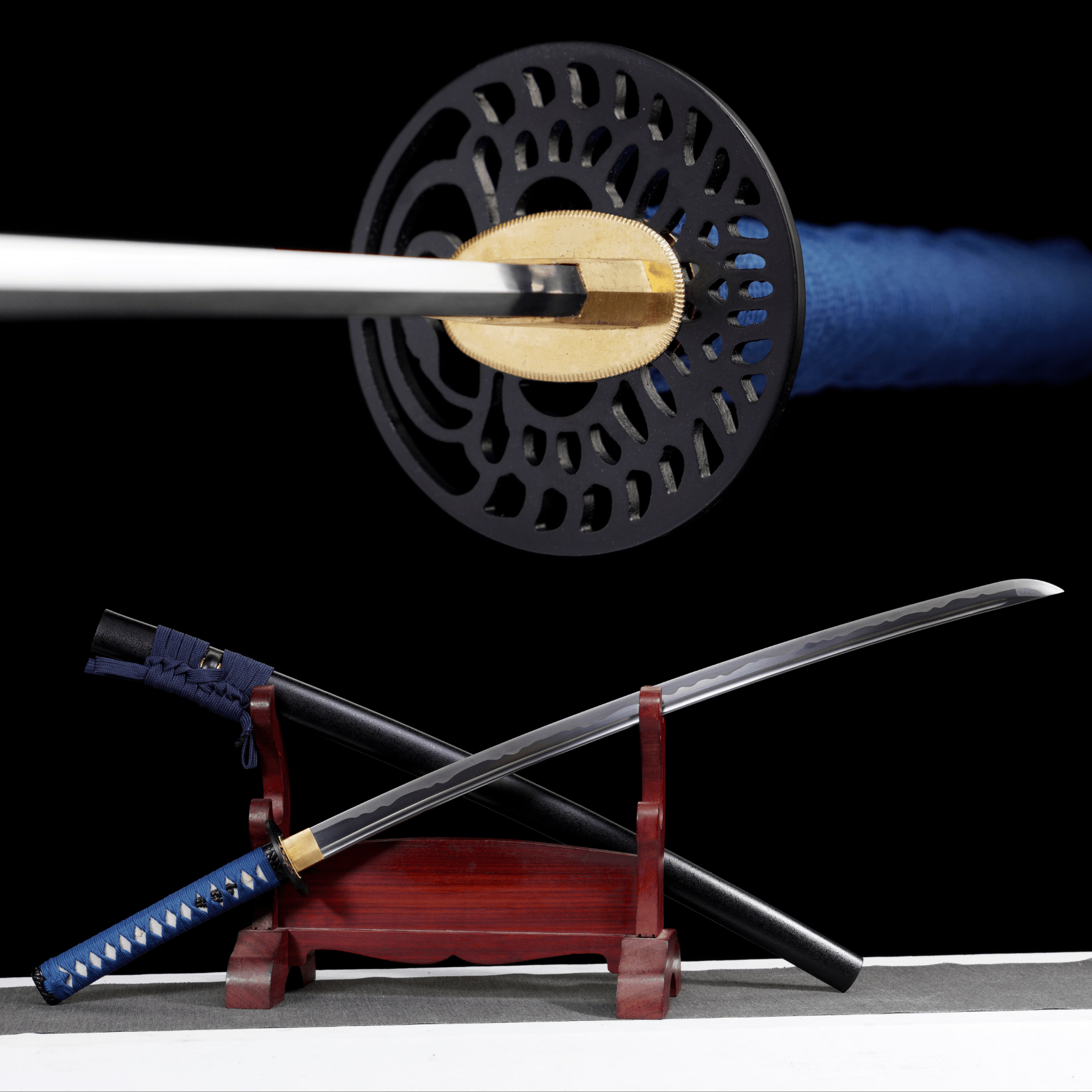 Katana Bamboo Whisper Black Ishime Saya Genuine Rayskin 蒼竹 | KatanaSwordArt Katana For Sale 2025