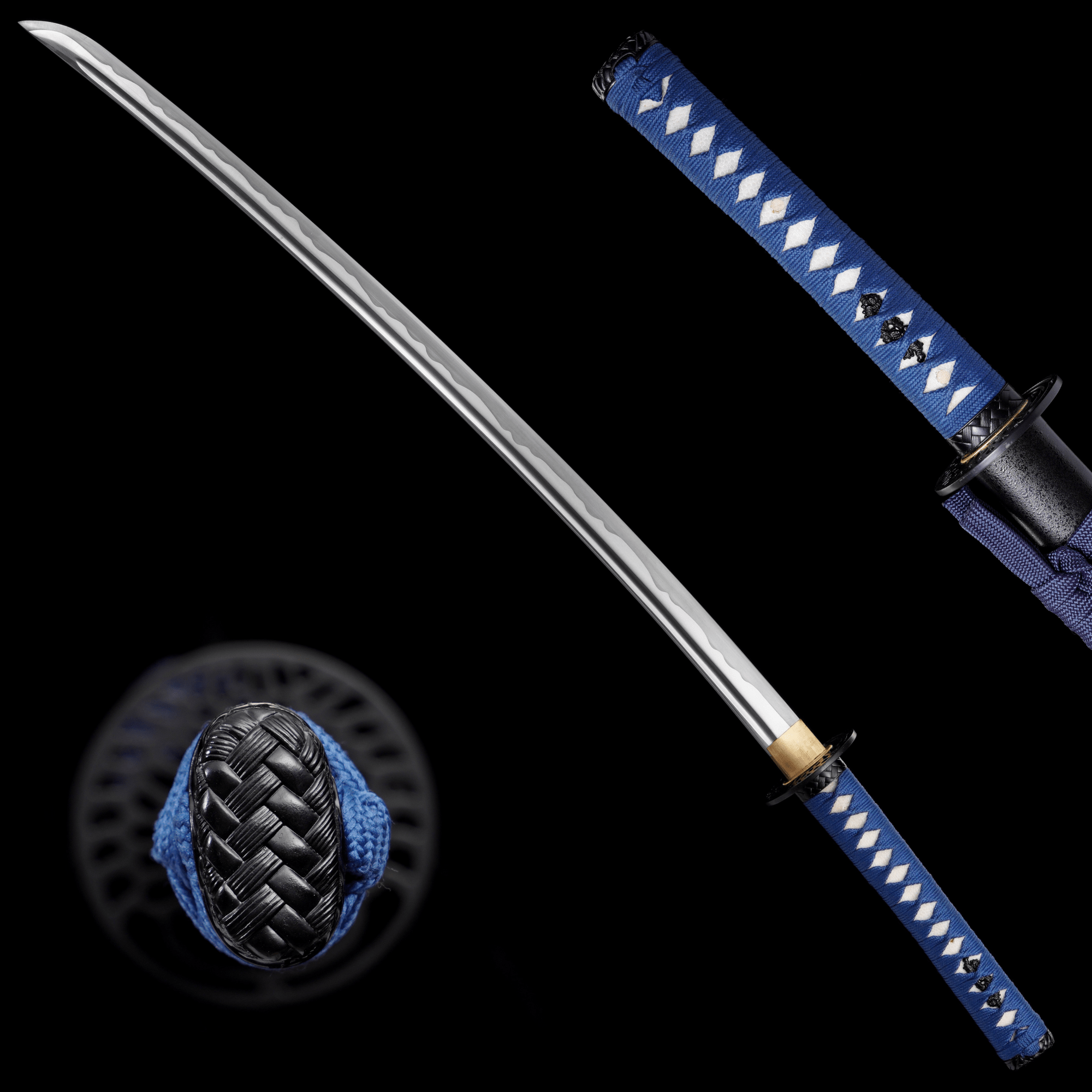 Katana Bamboo Whisper Black Ishime Saya Genuine Rayskin 蒼竹 | KatanaSwordArt Katana For Sale 2025