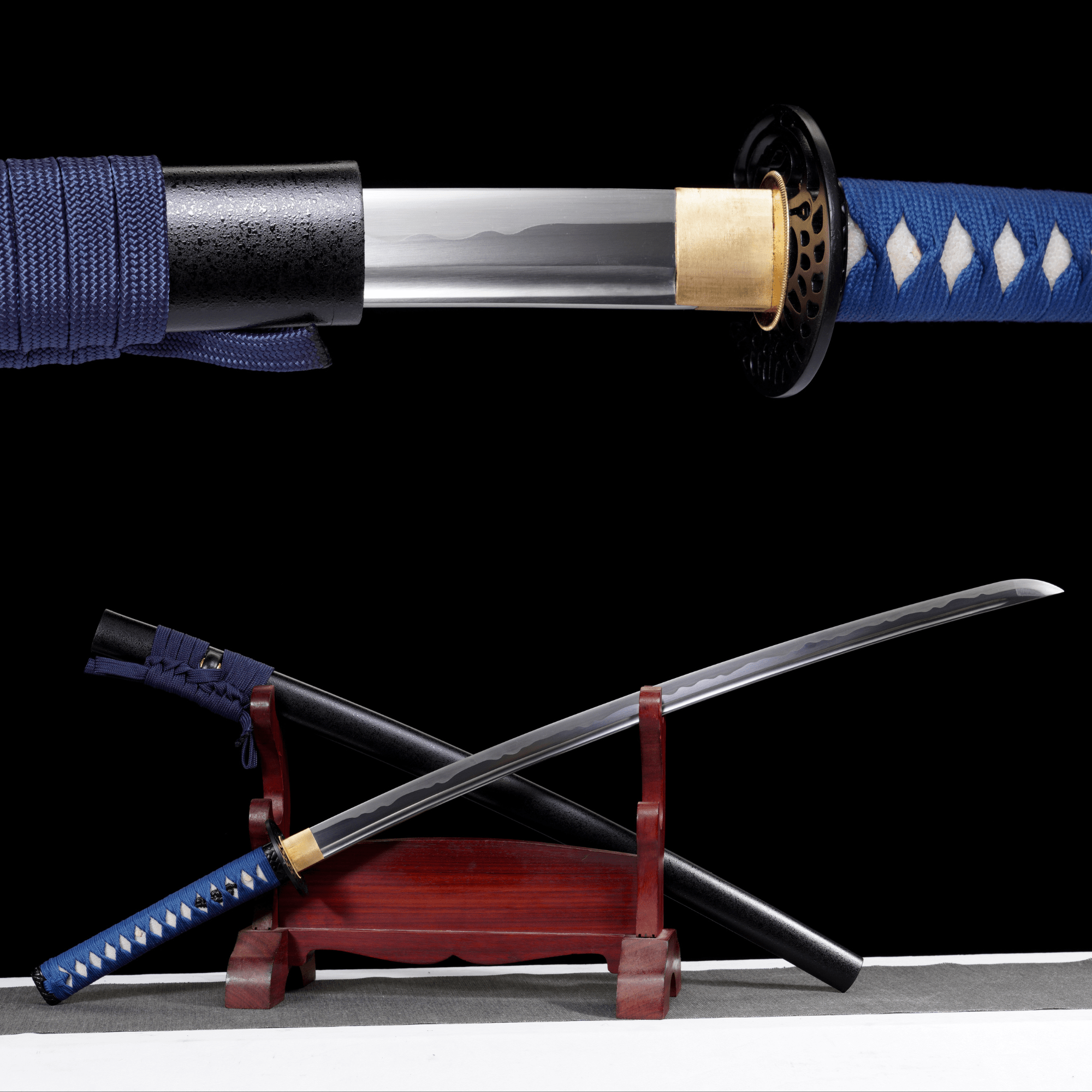Katana Bamboo Whisper Black Ishime Saya Genuine Rayskin 蒼竹 | KatanaSwordArt Katana For Sale 2025