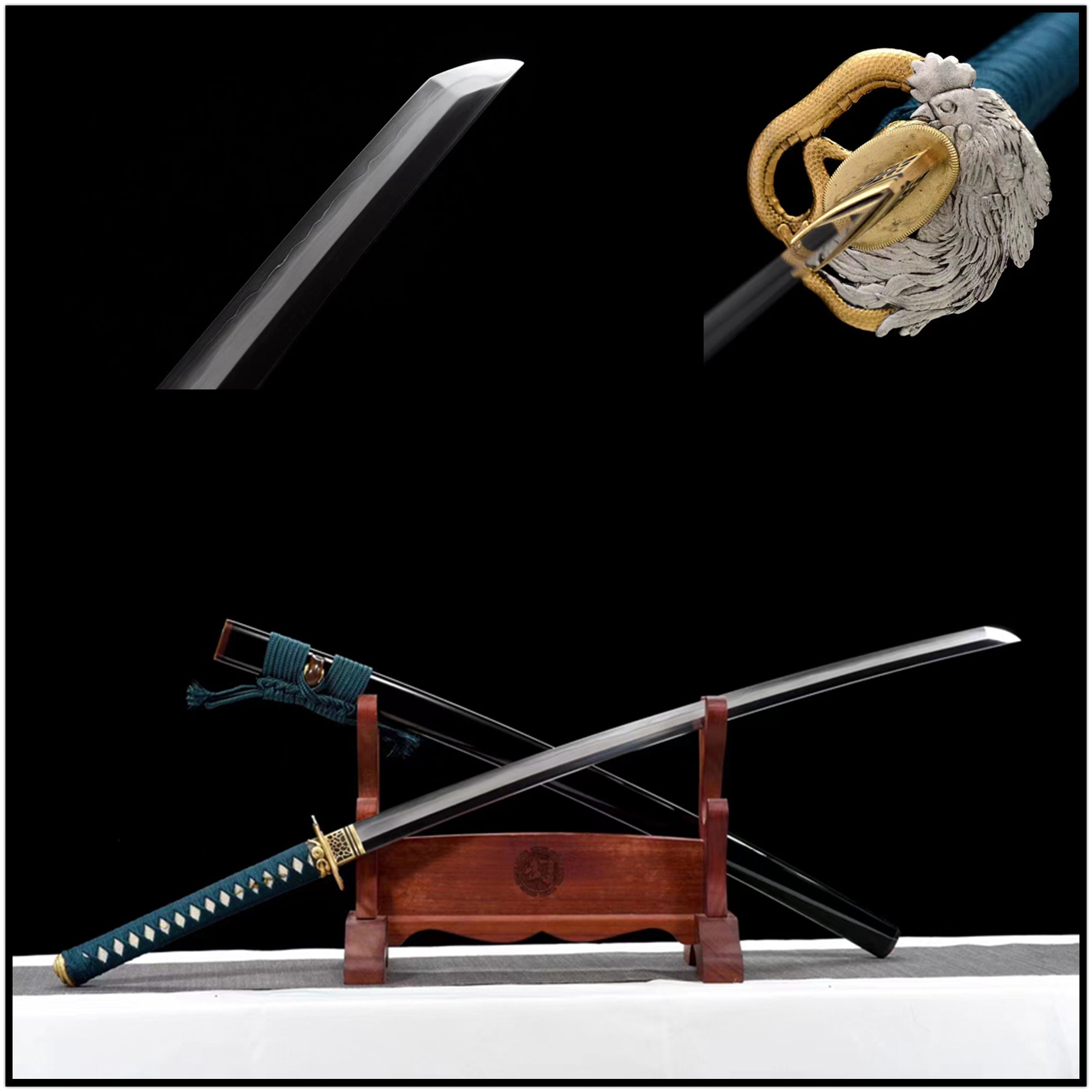 Katana Cock Snake Sanmai Steel Clay Tempered 虎斑蛇 | KatanaSwordArt Katana For Sale 2025