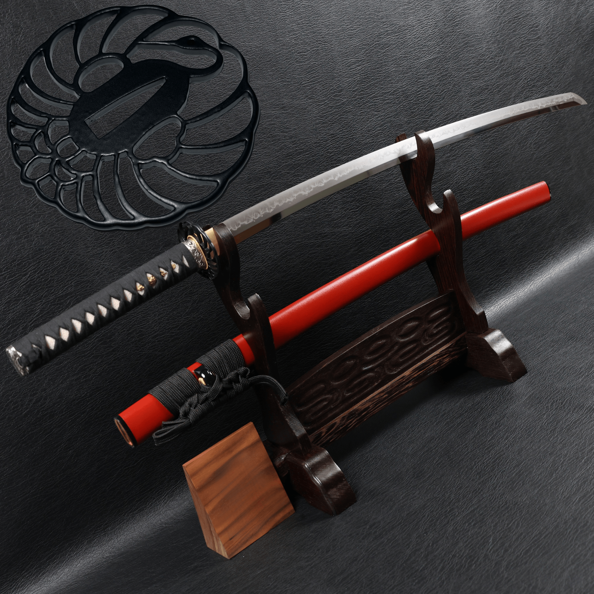 Katana CraneBlossom T10 Clay Tempered Blade with Choji Hamon | KSA Huo | KatanaSwordArt Katana For Sale 2025