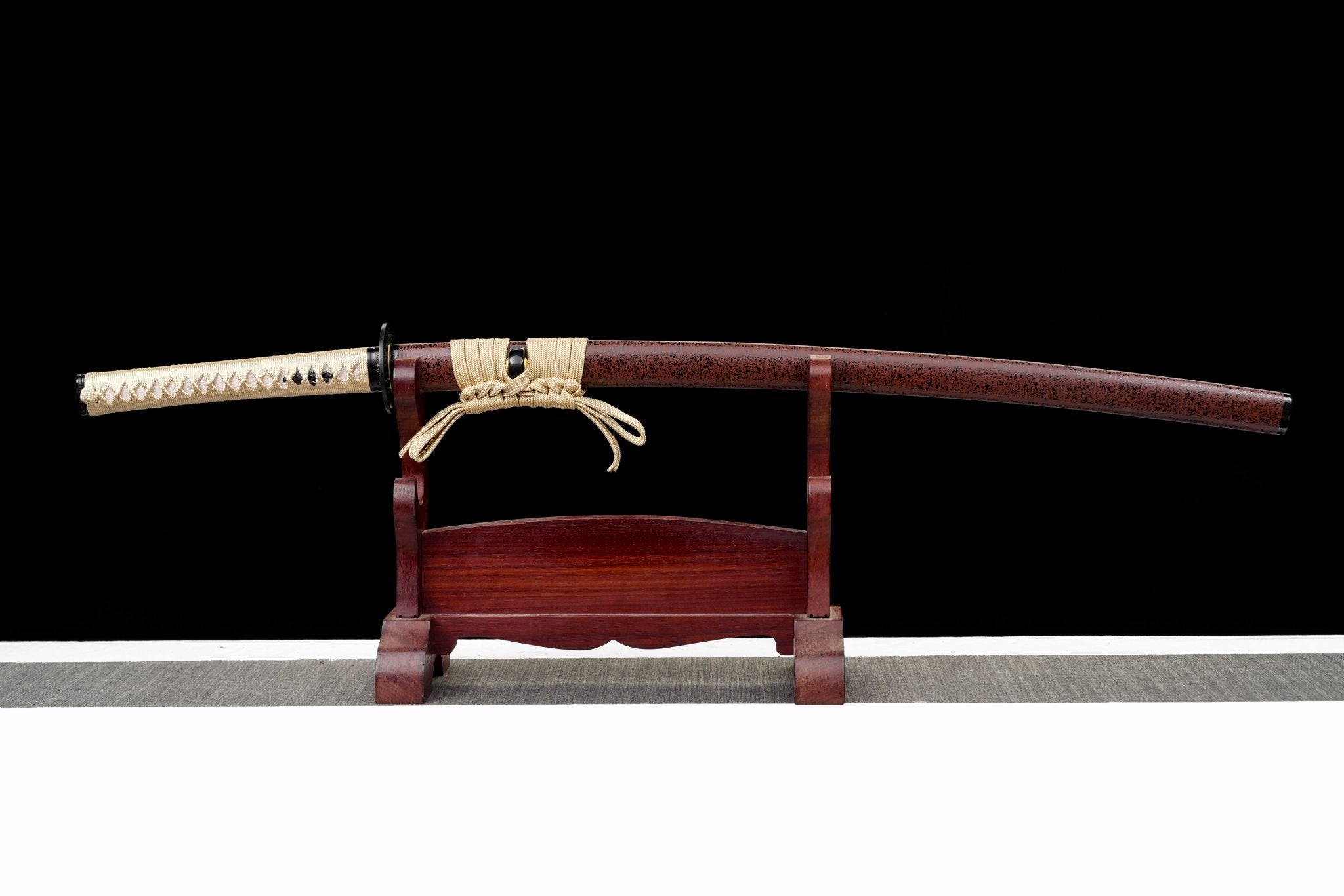 Katana Crimson Clarity Red Speckled Saya 朱霁 | KatanaSwordArt Katana For Sale 2025