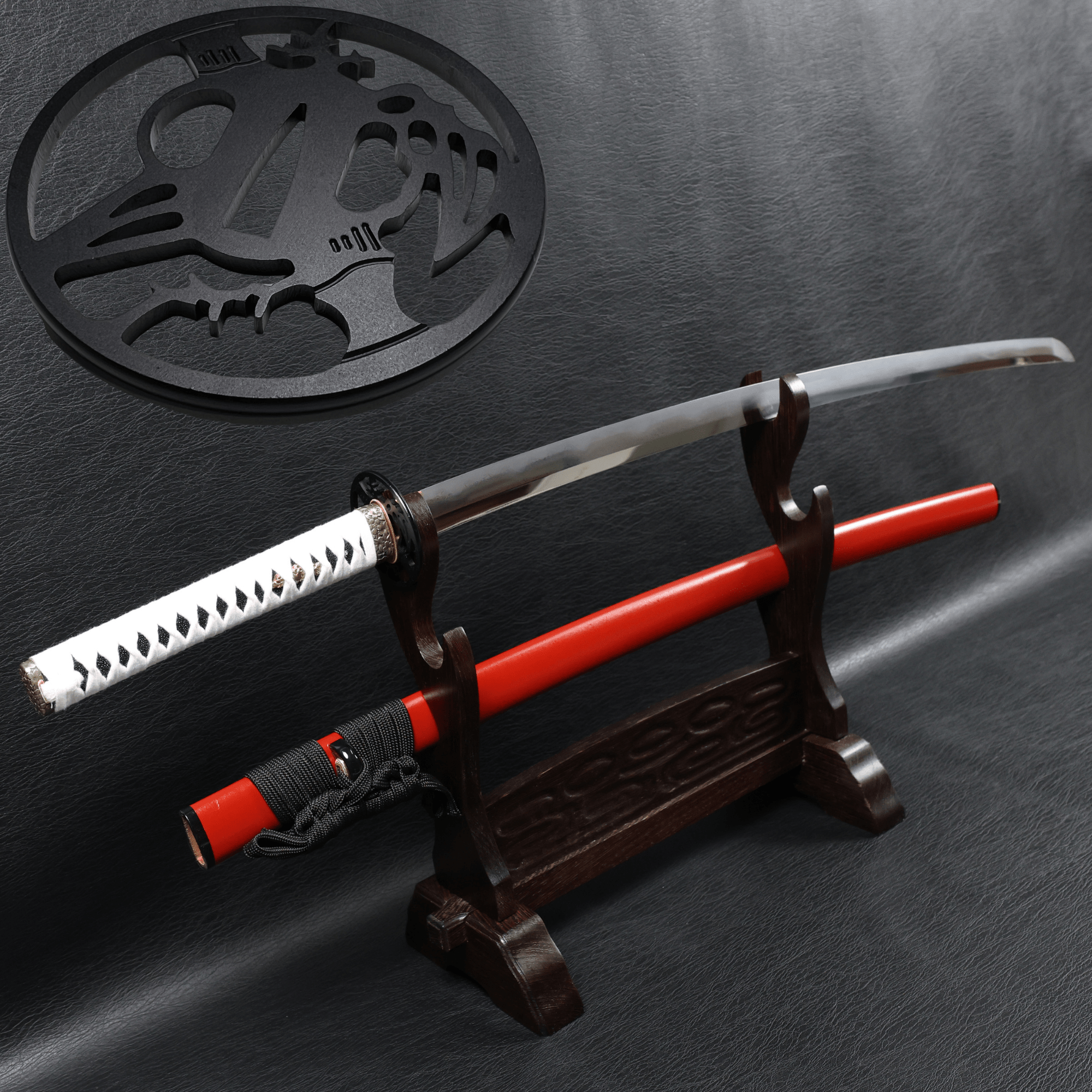Katana Crimson Kuji Folded Steel Clay Tempered Blade with Sanbonsugi Hamon | KSA Hua | KatanaSwordArt Katana For Sale 2026