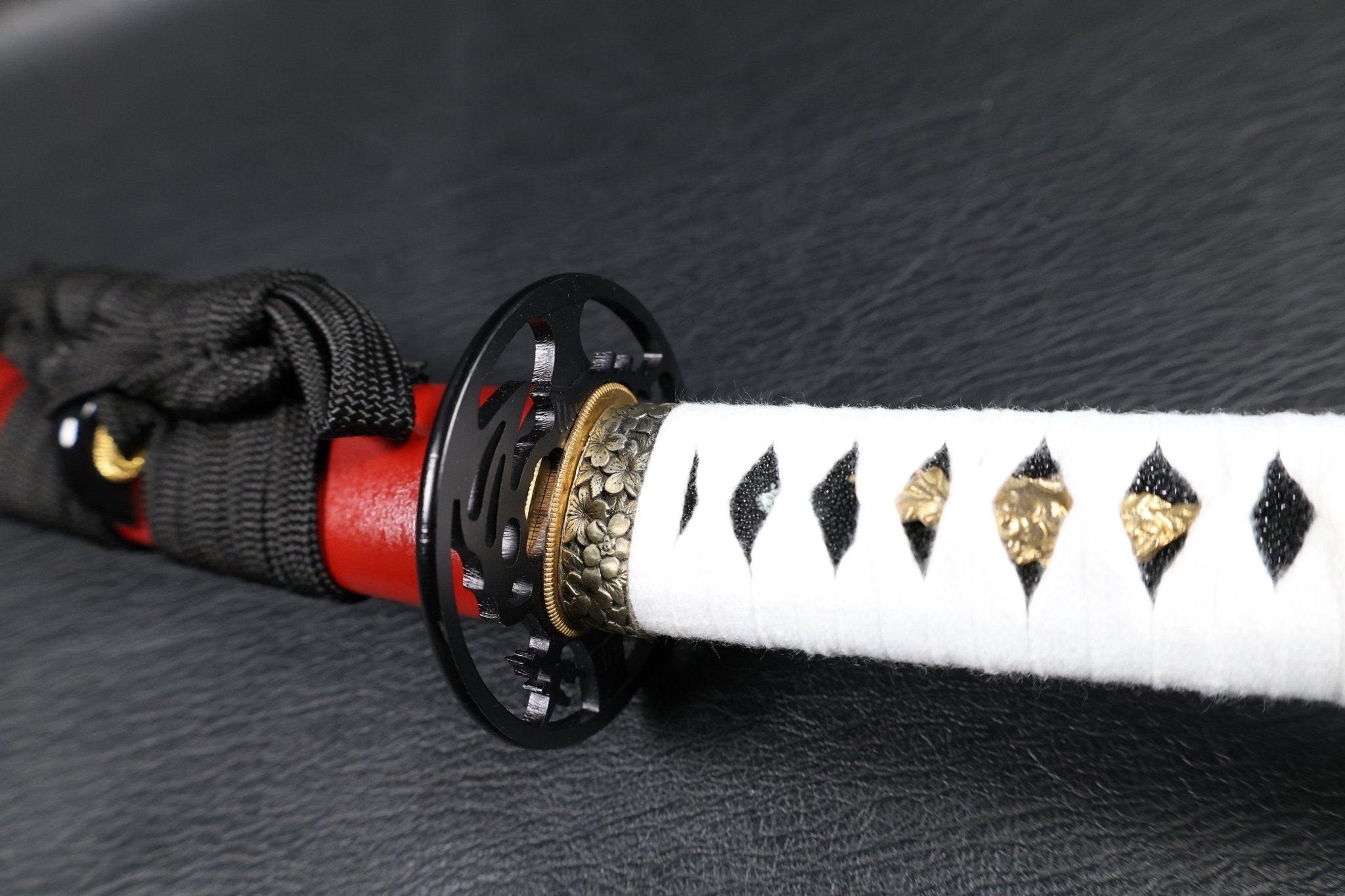 Katana Crimson Kuji Folded Steel Clay Tempered Blade with Sanbonsugi Hamon | KSA Hua | KSA Katana For Sale 2026