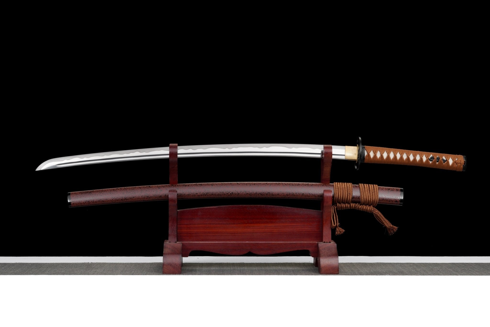 Katana Crimson Shadow Speckled Red Saya Genuine Rayskin 赤影 | KatanaSwordArt Katana For Sale 2025