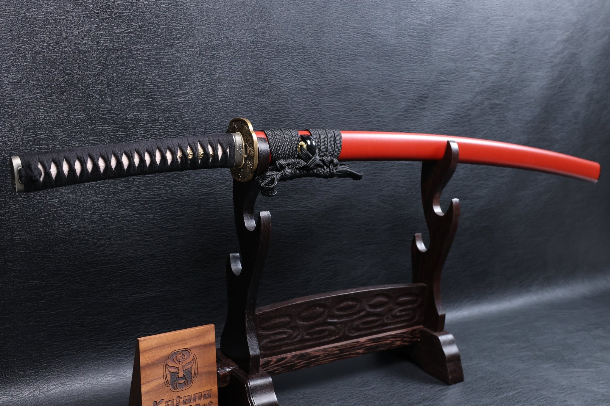 Katana Dōsetsu 9260 Spring Steel Premium Mirror Polish with Red Saya | KSA Jiang | KSA Katana For Sale 2026