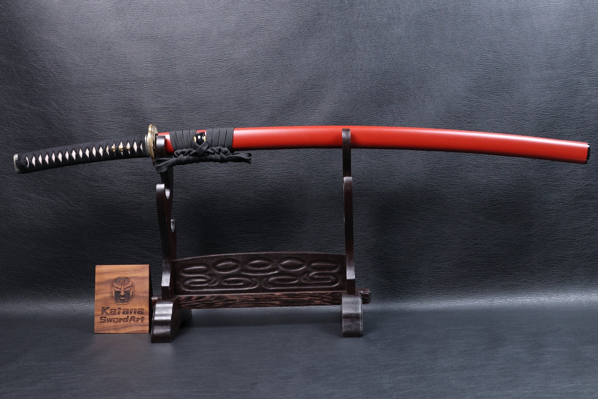 Katana Dōsetsu 9260 Spring Steel Premium Mirror Polish with Red Saya | KSA Jiang | KSA Katana For Sale 2026
