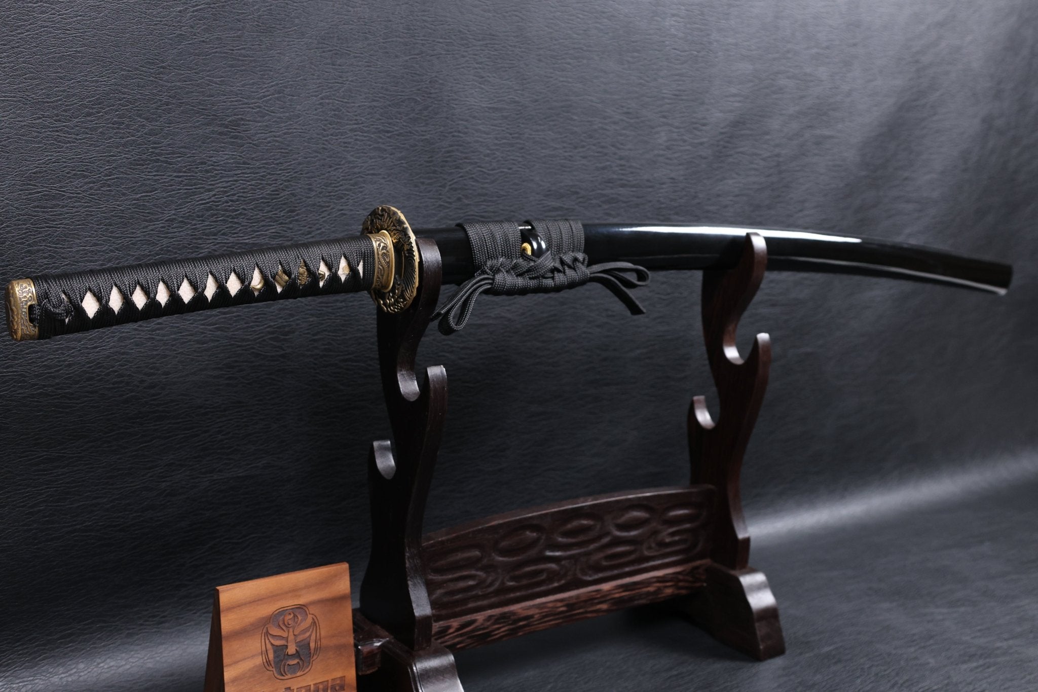 Katana Dragon Ascent Spring Steel Black Saya Genuine Rayskin | KSA Katana Katana For Sale 2026