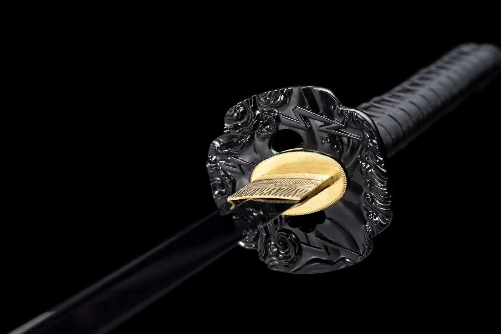 Katana Fengbao Spring Steel Black Blade 風暴 | KatanaSwordArt Katana For Sale 2025