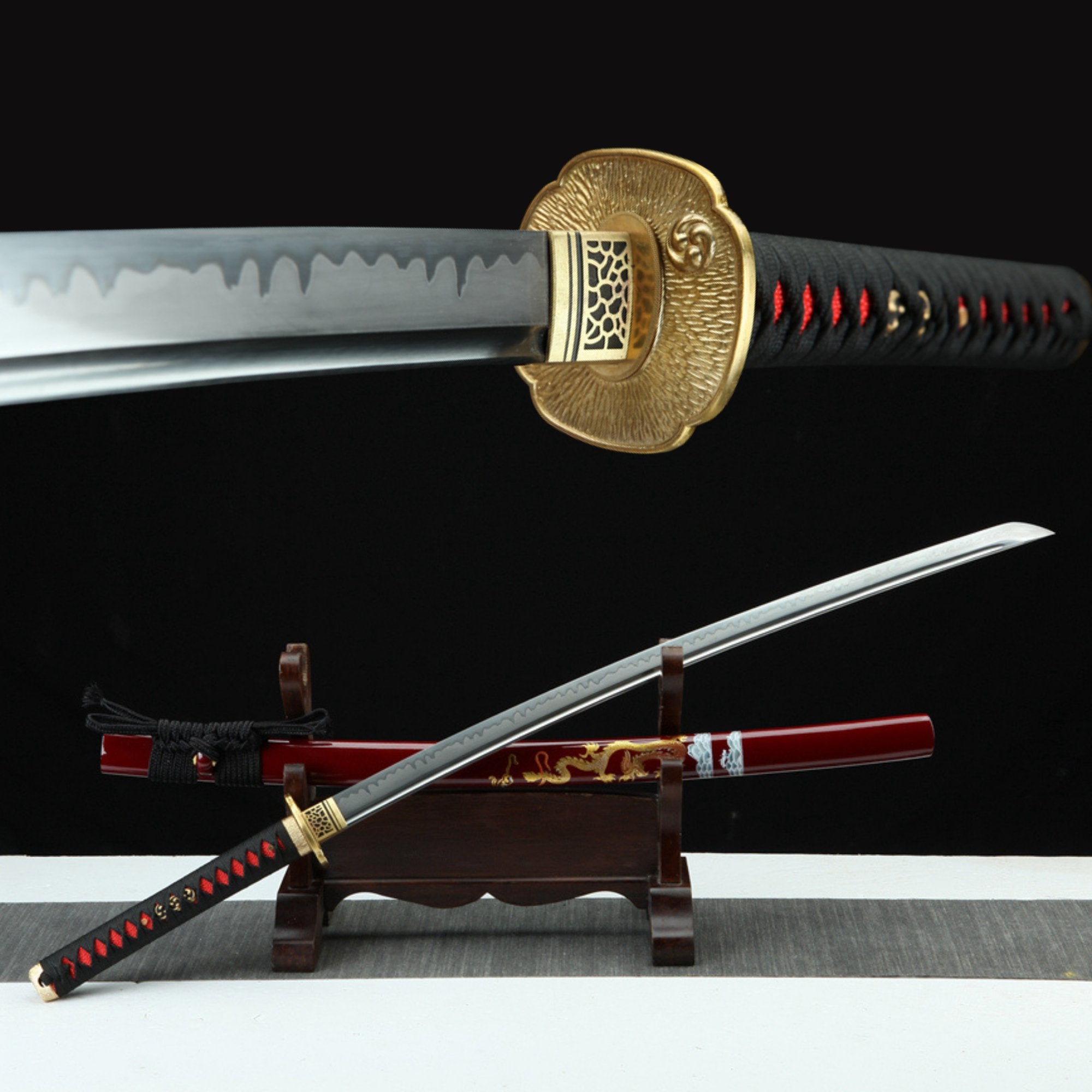 Katana Honglong T10 Clay Tempered Red Saya 紅龍 | KatanaSwordArt Katana For Sale 2025