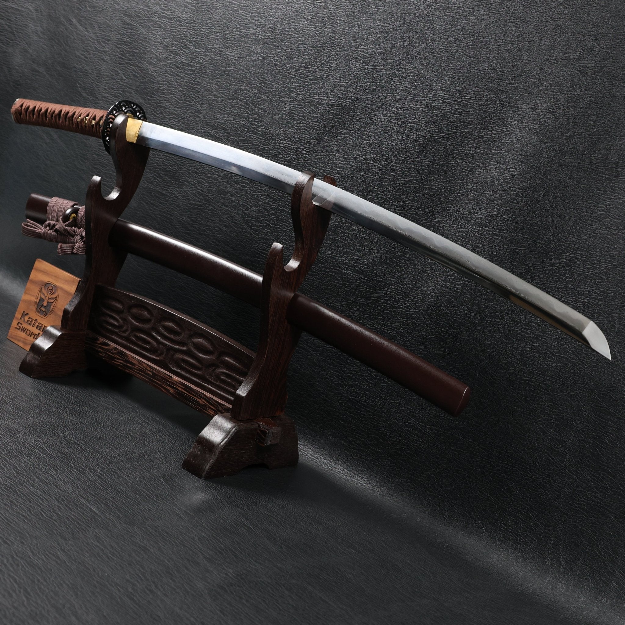 Katana TideDragon Folded Steel Clay Tempered Blade with Sanbonsugi Hamon | KSA Hua | KatanaSwordArt Katana For Sale 2026