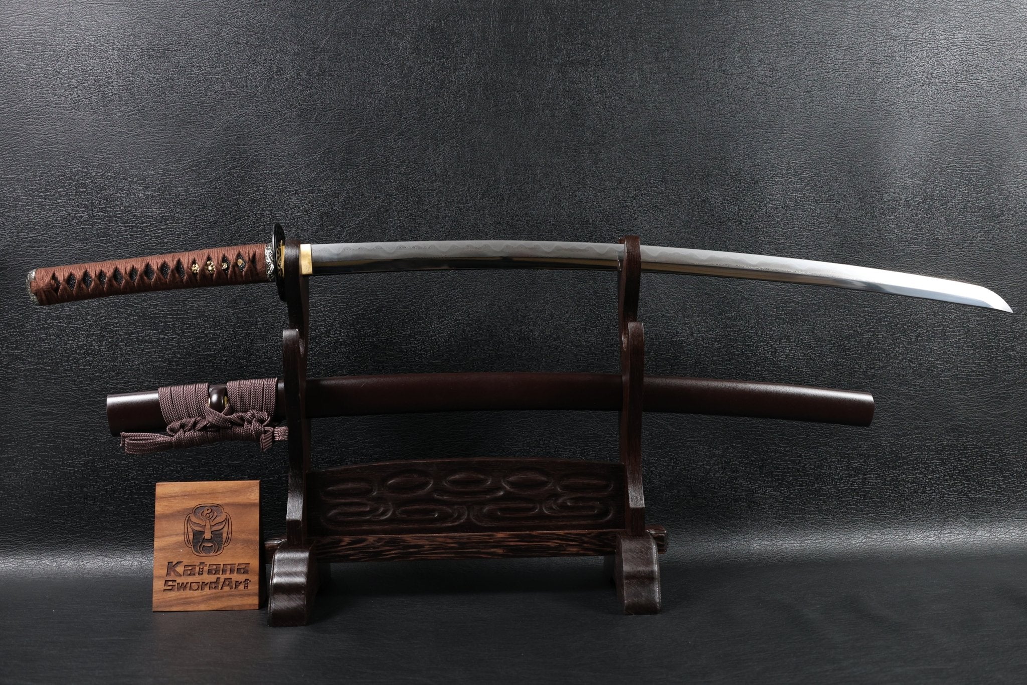 Katana TideDragon Folded Steel Clay Tempered Blade with Sanbonsugi Hamon | KSA Hua | KatanaSwordArt Katana For Sale 2026