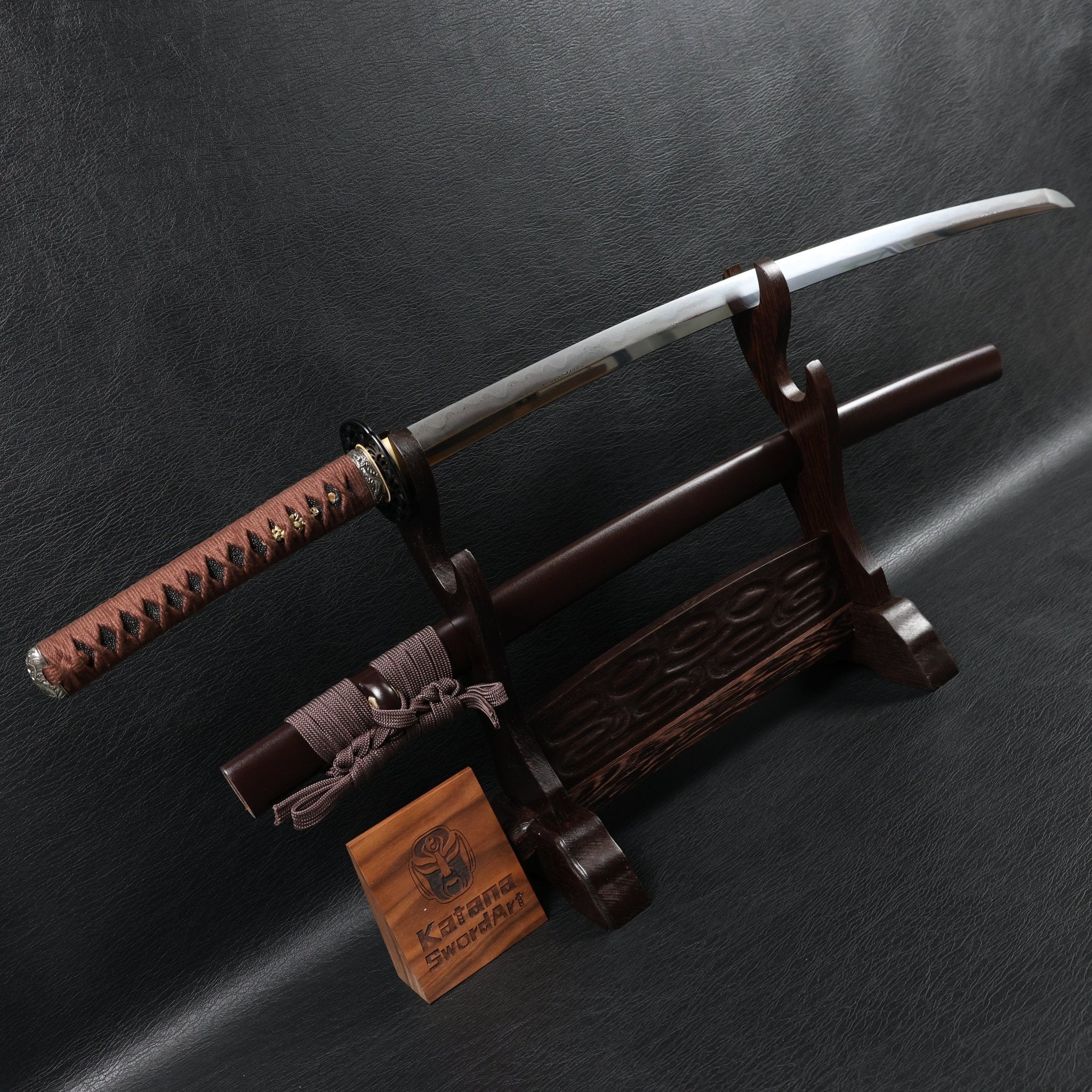 Katana Hua Series TideDragon Folded Steel Clay Tempered Blade with Sanbonsugi Hamon | KatanaSwordArt Katana For Sale 2025