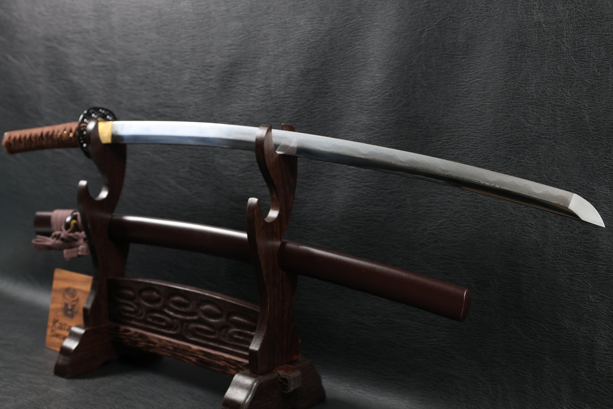 Katana TideDragon Folded Steel Clay Tempered Blade with Sanbonsugi Hamon | KSA Hua | KatanaSwordArt Katana For Sale 2026